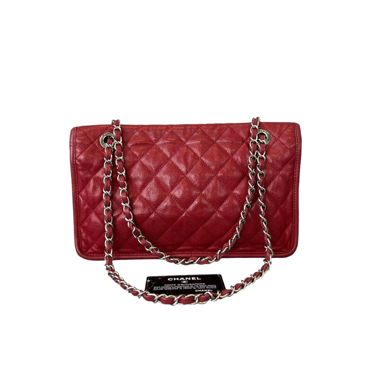 French Riviera Flap Caviar Red SHW