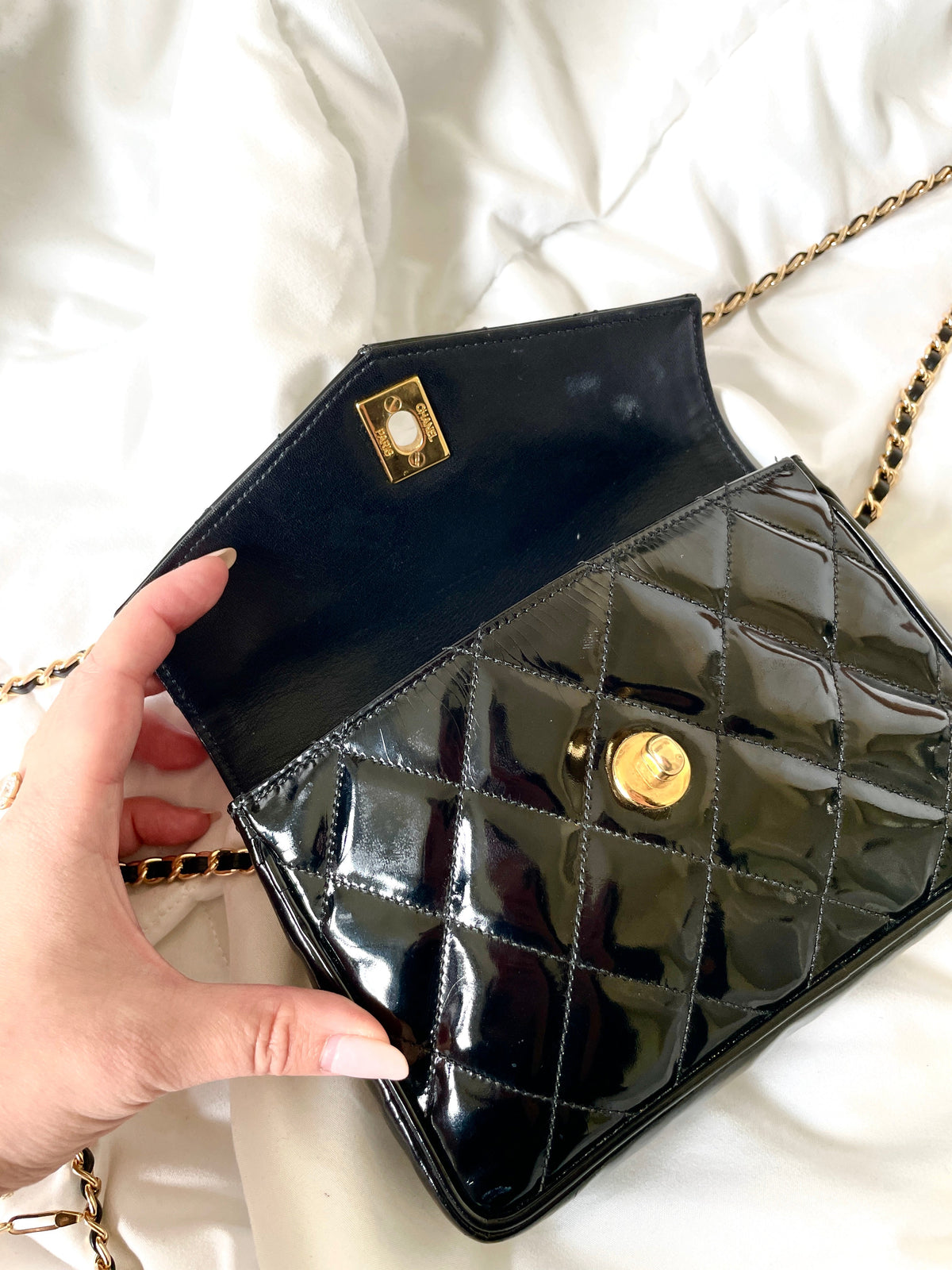 Chanel Patent Leather Bum Bag