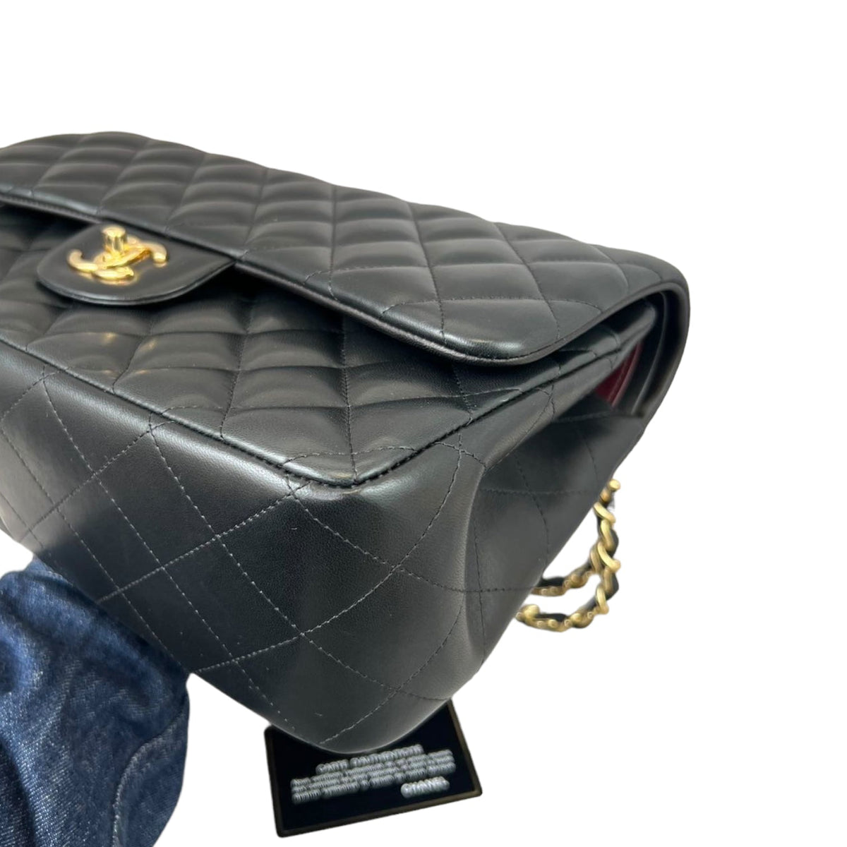 Classic Double Flap Jumbo Lambskin Black GHW