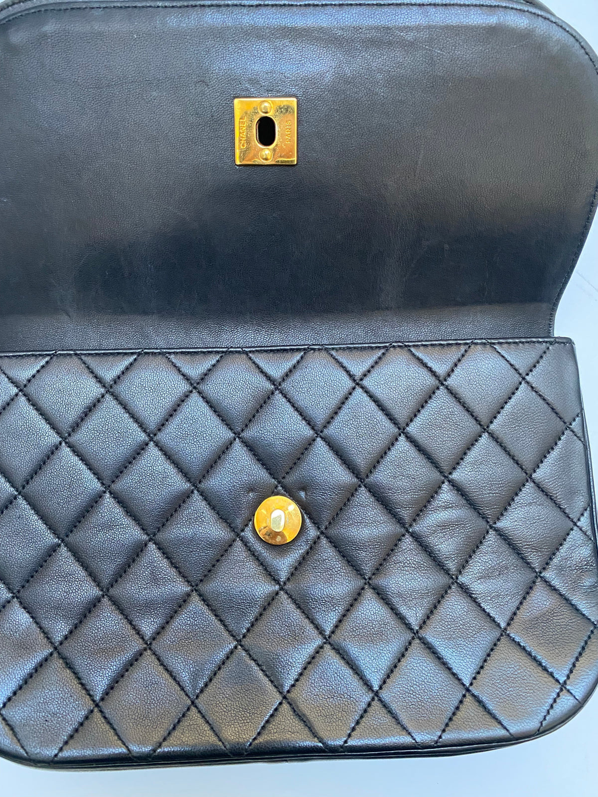 Chanel vintage black quilted flap Bag