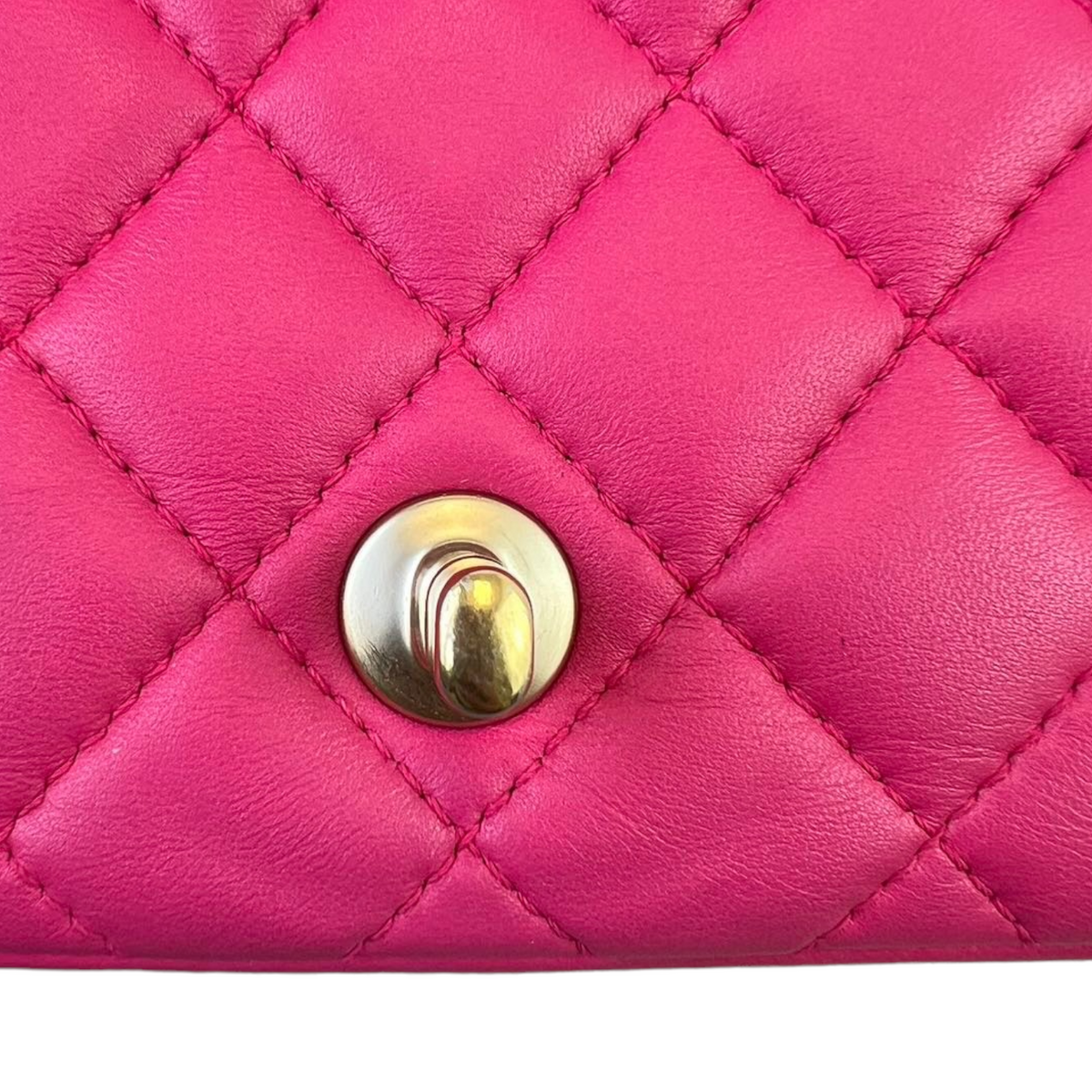 Mademoiselle Chic Mini Pink Lambskin GHW
