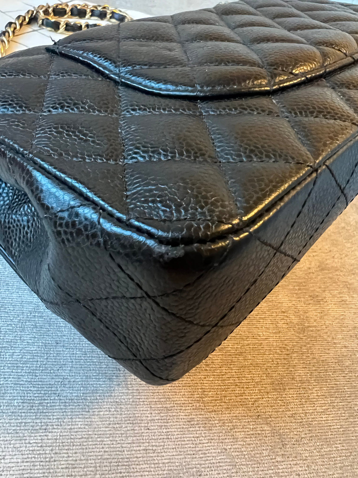 Chanel Medium Classic Flap in Black Caviar