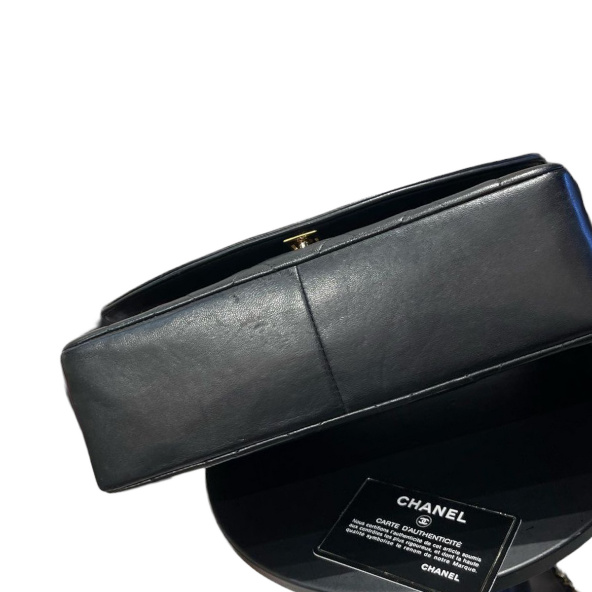 Medium Diana Lambskin Black GHW