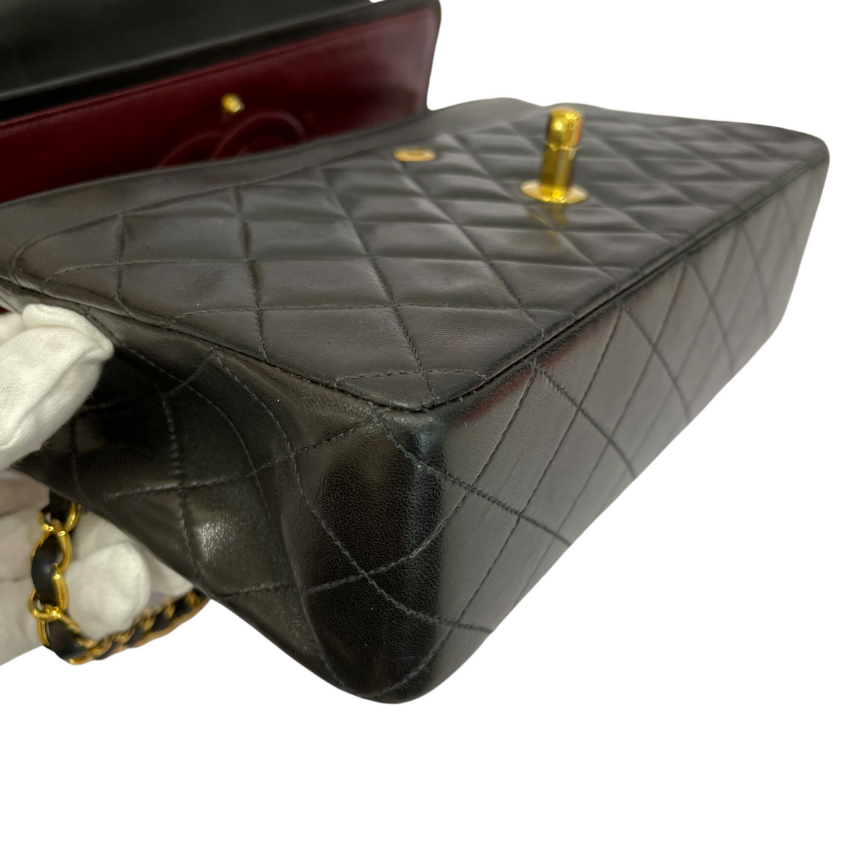Vintage Classic Flap Medium Lambskin Black GHW