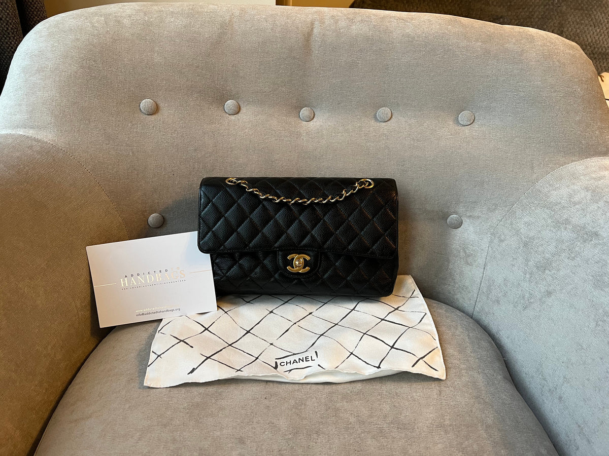Chanel Medium Classic Flap in Black Caviar