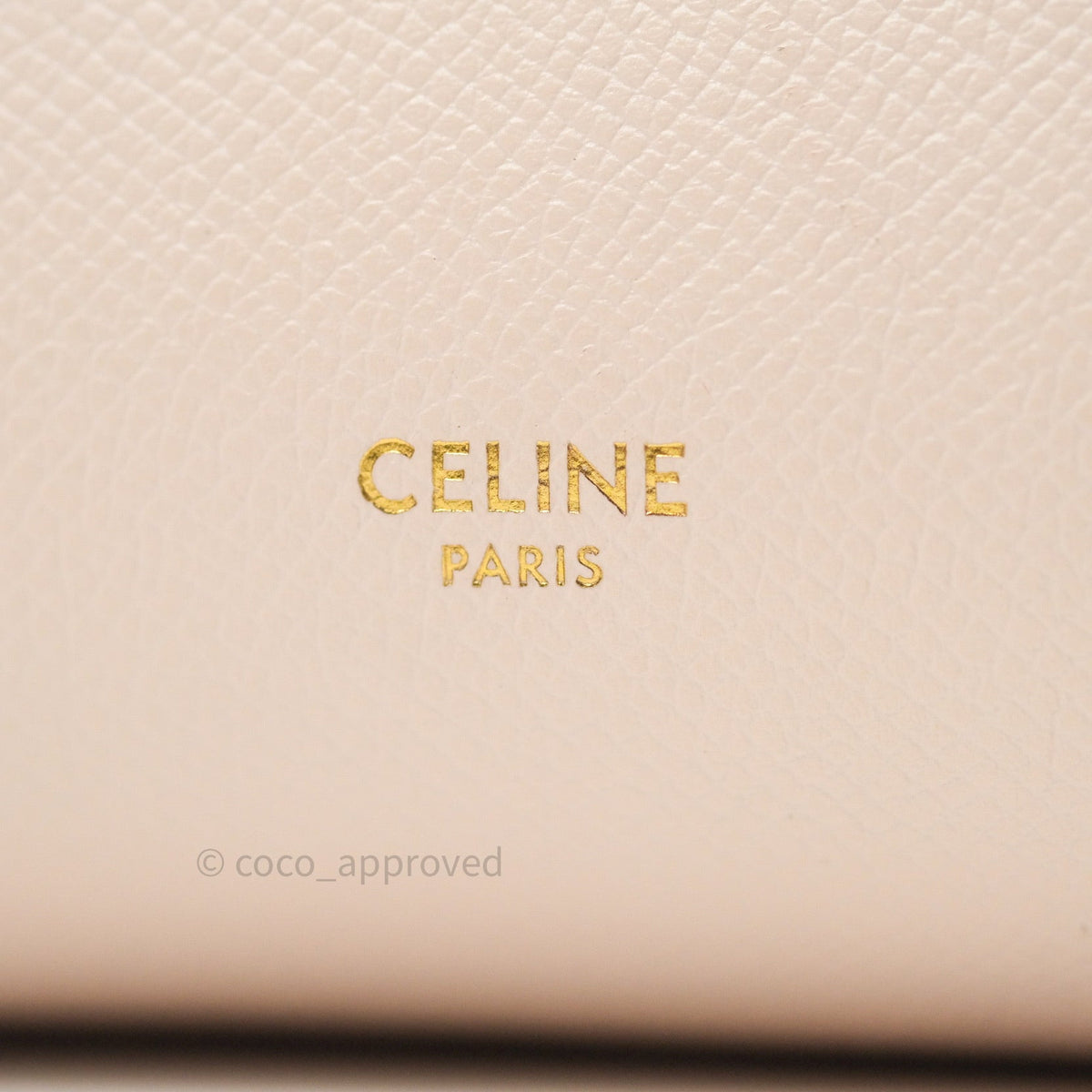 Celine Grained Calfskin Nano Belt Bag Pale Pink Gold Hardware