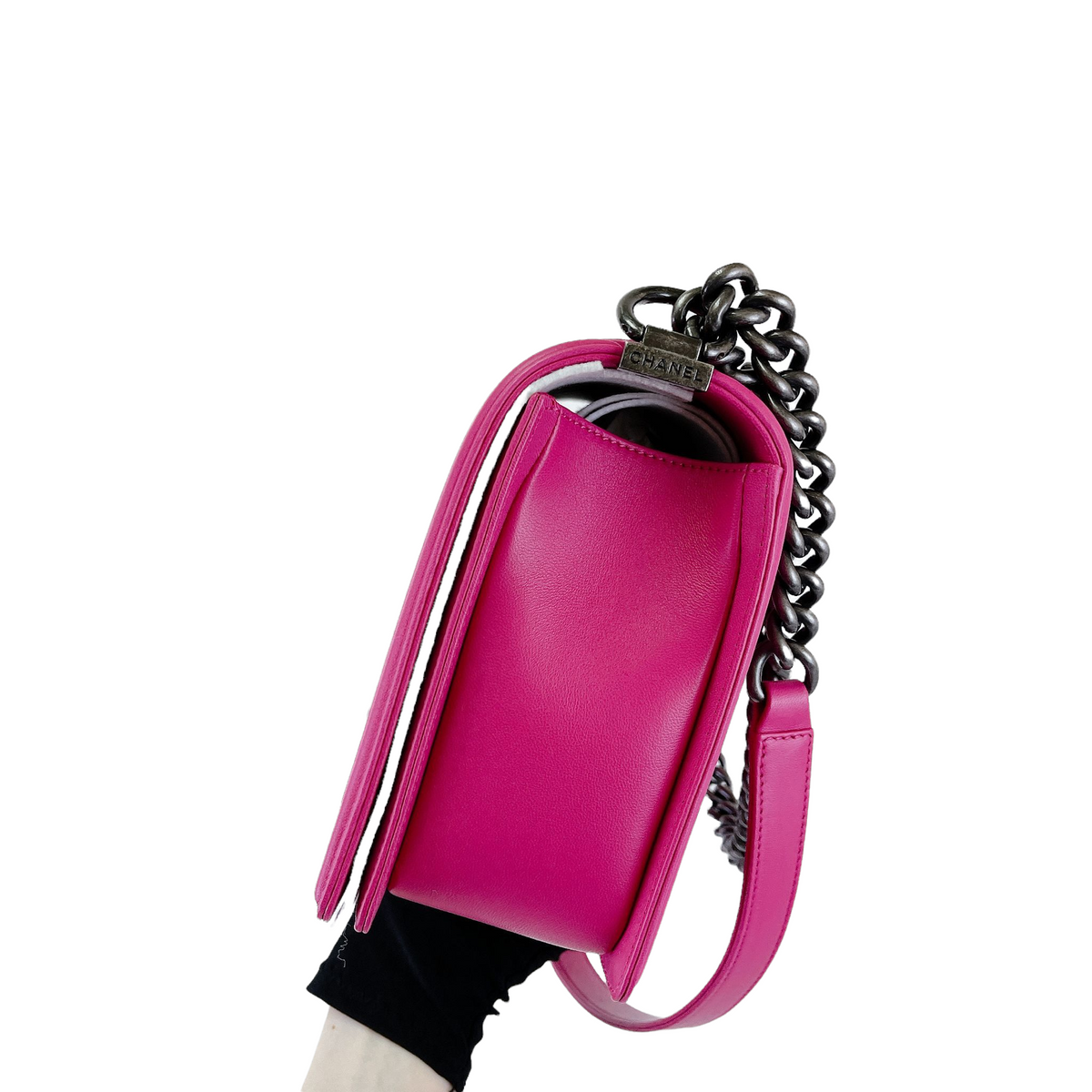 Boy Bag New Medium Lambskin Pink GHW