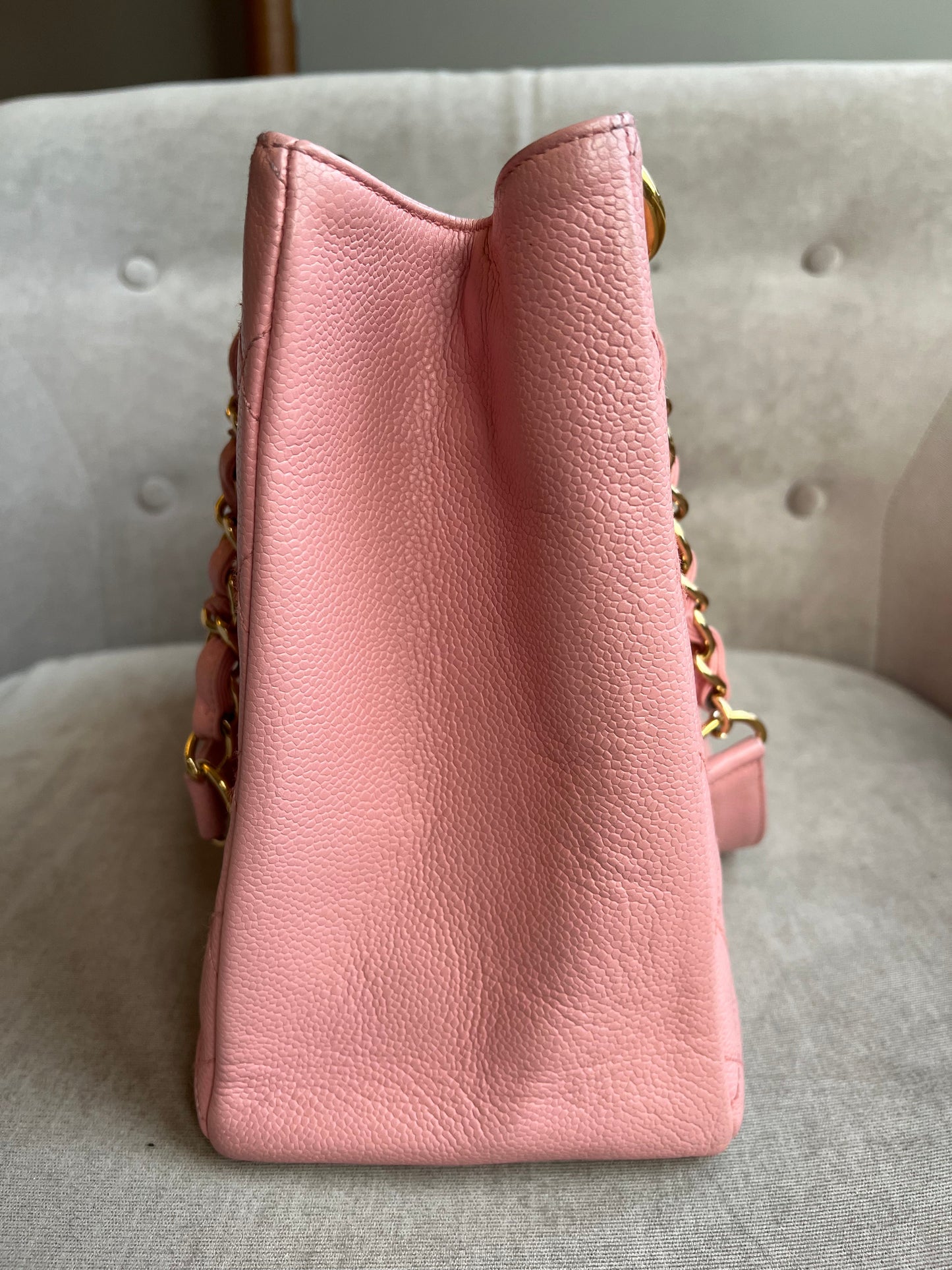 Chanel Pink Caviar Grand Shopper Tote