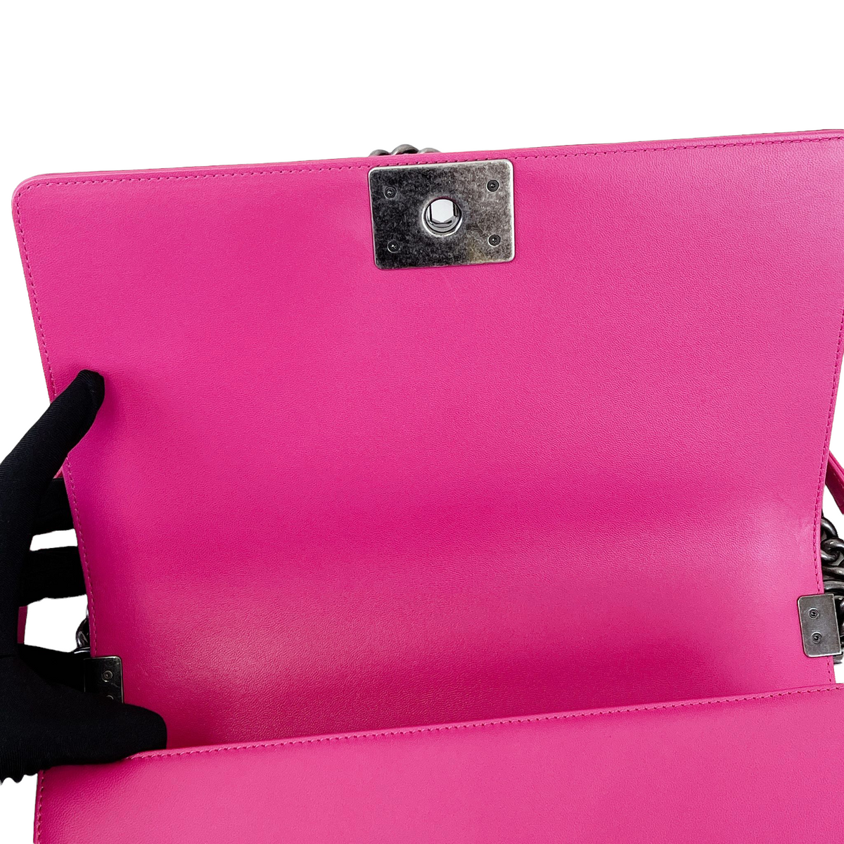 Boy Bag New Medium Lambskin Pink GHW