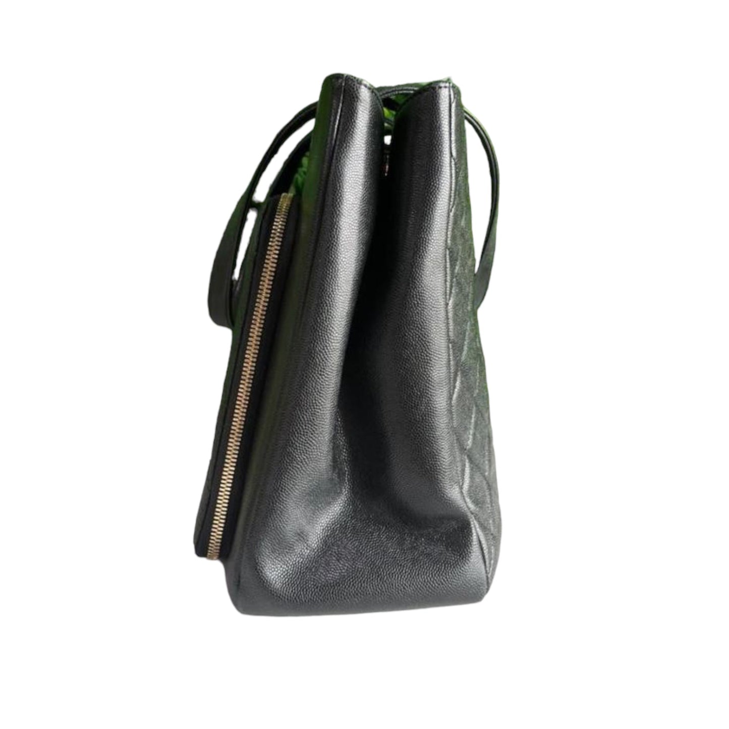 Business Affinity Shopping Tote Caviar Black GHW