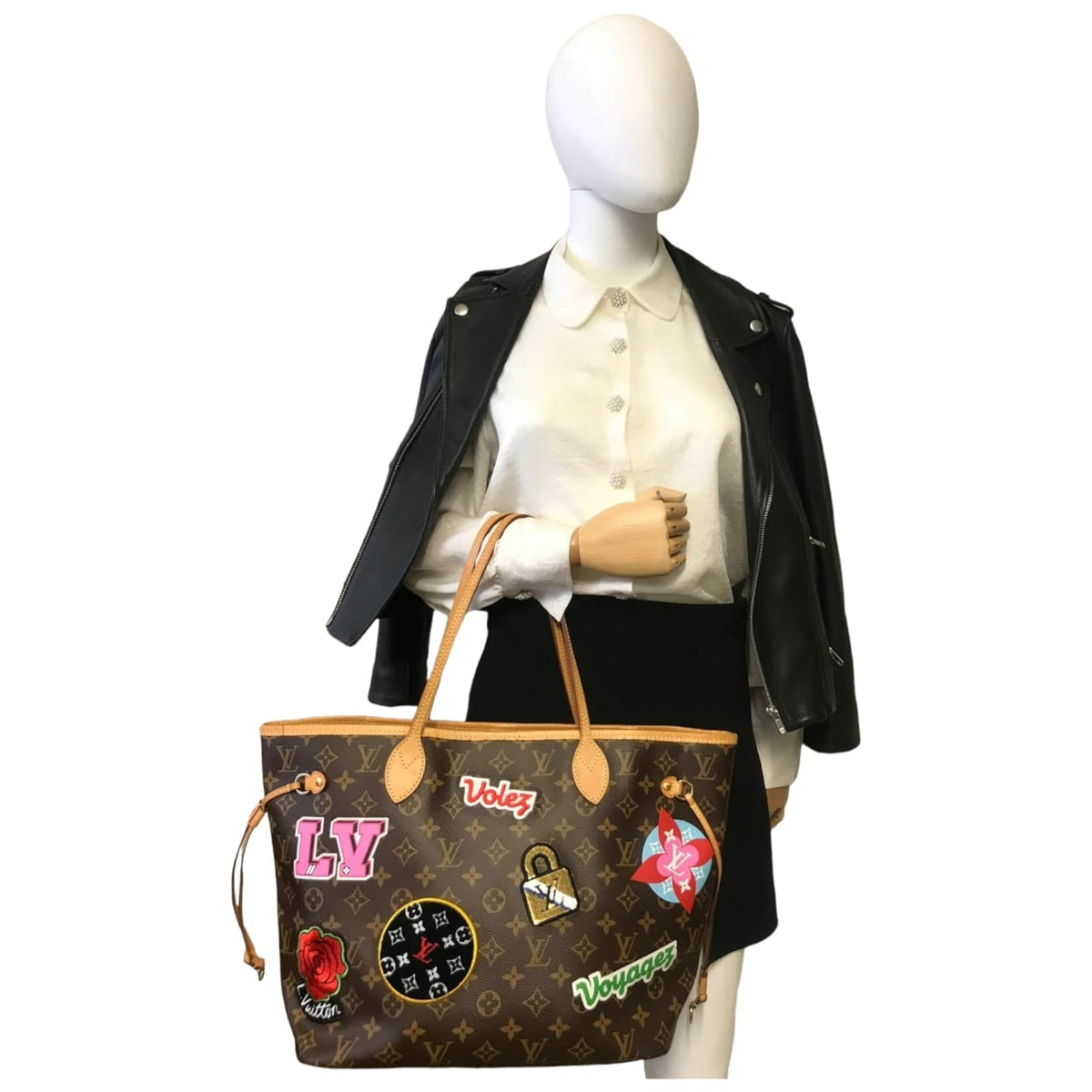 Louis Vuitton Neverfull MM Monogram Canvas Patches