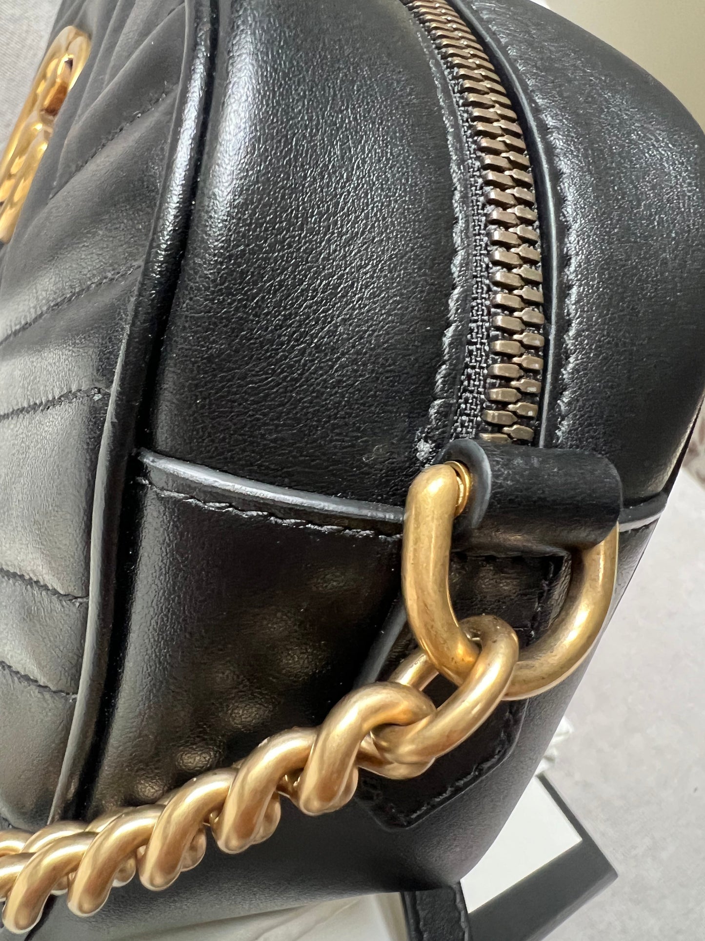 Gucci GG Black Marmont Small Shoulder Bag