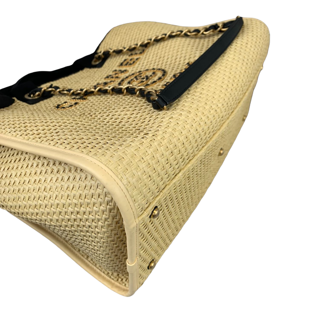 Deauville Large Straw Beige GHW