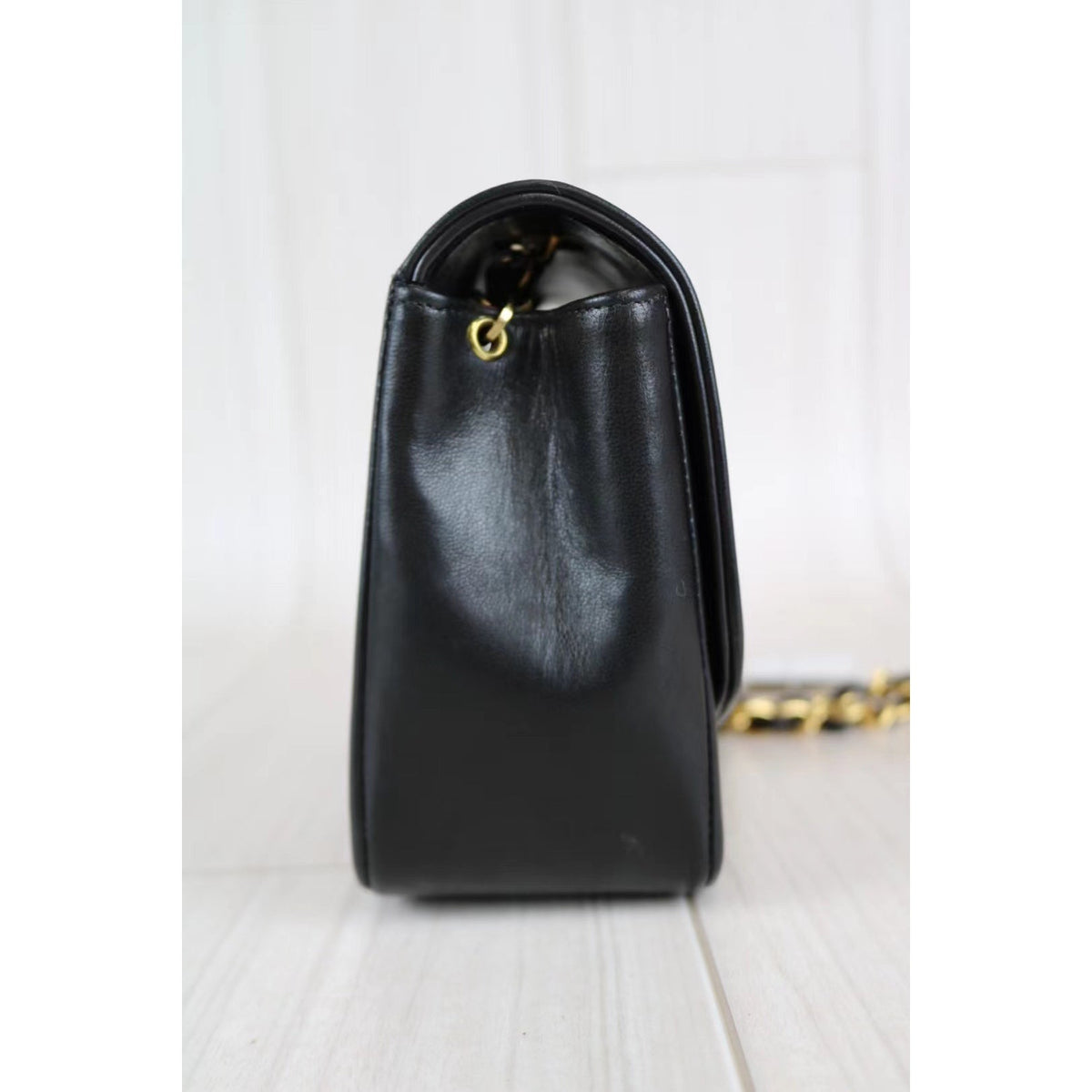 Rank A ｜ CHANEL Matrasse Diana Lamb Skin Double Flap Double Chain Bag ｜031014