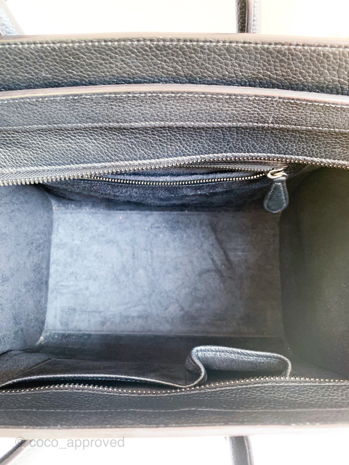 Celine Grained Calfskin Mini Luggage Black