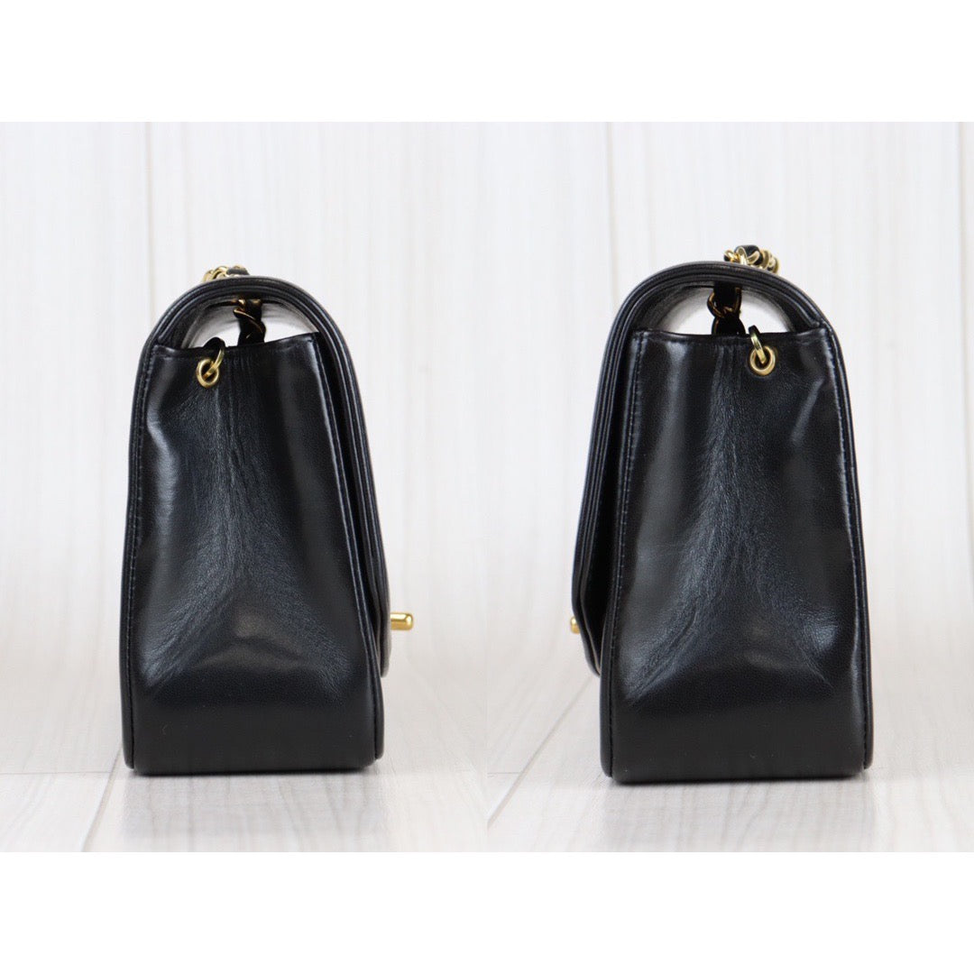 Rank A ｜ CHANEL Matrasse Diana 22 Lamb Skin Double Flap Double Chain Bag ｜22102804