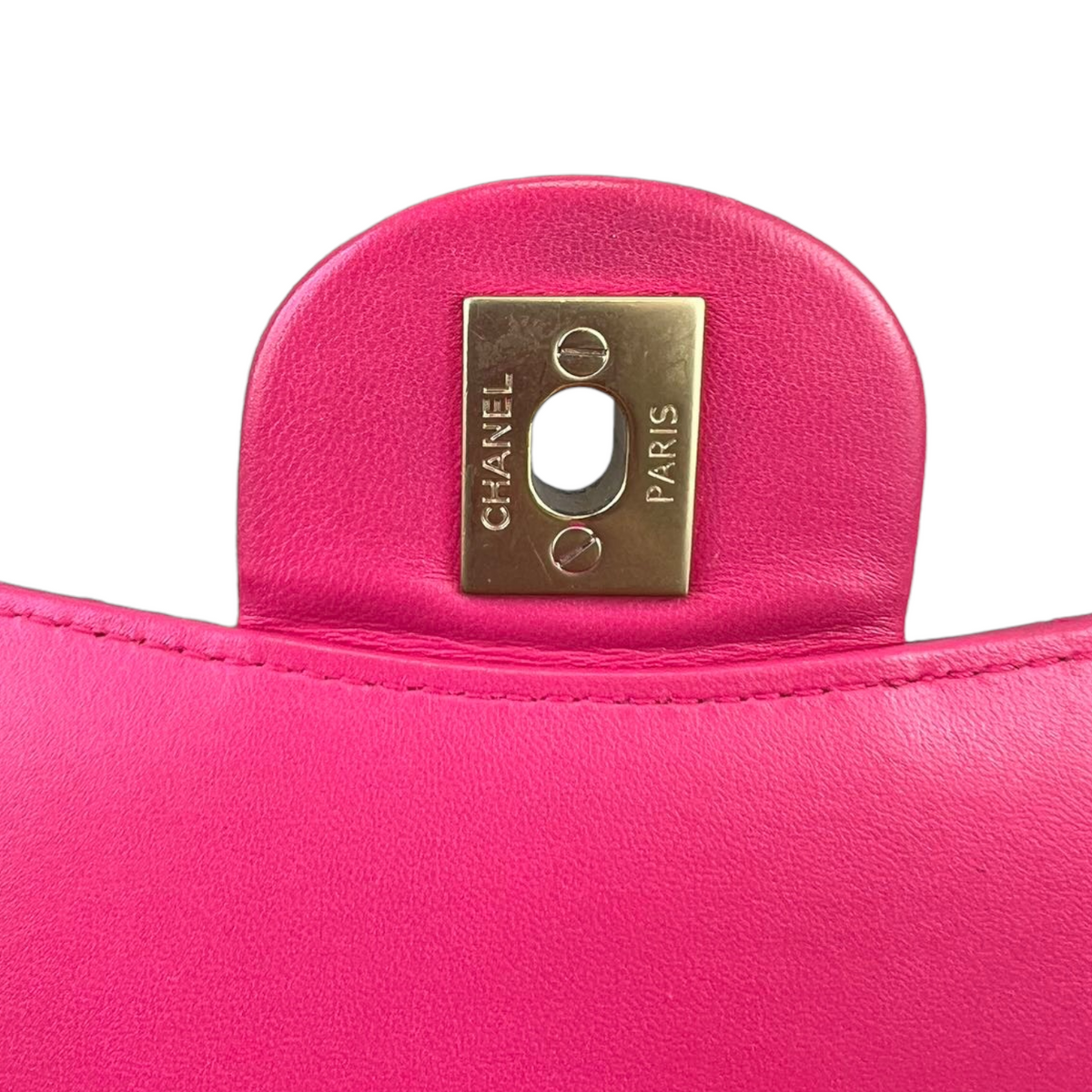 Mademoiselle Chic Mini Pink Lambskin GHW