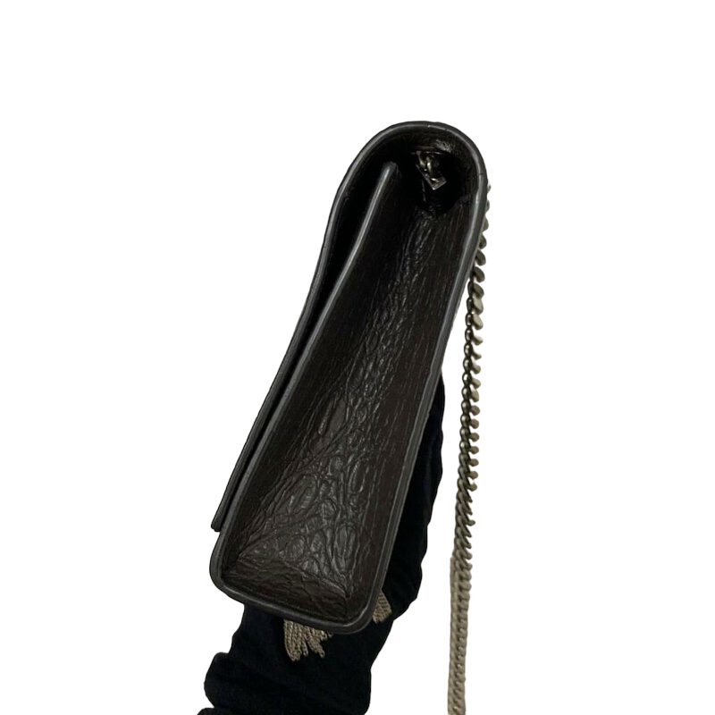 Monogram Kate Tassel Embossed Leather Brown RHW