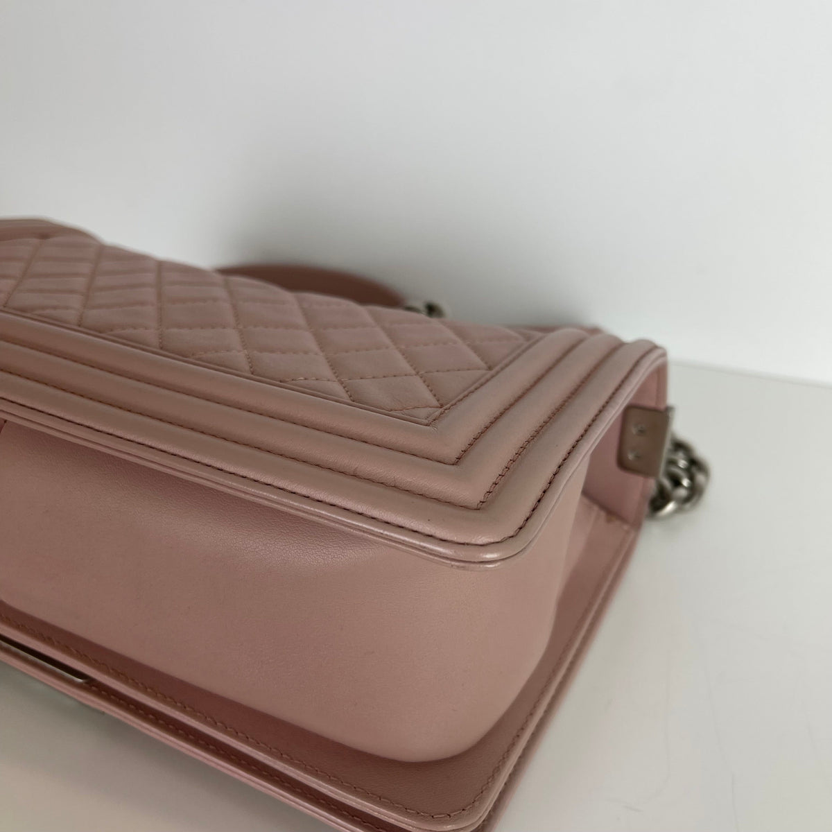 Le Boy Lambskin Old Medium Pink SHW