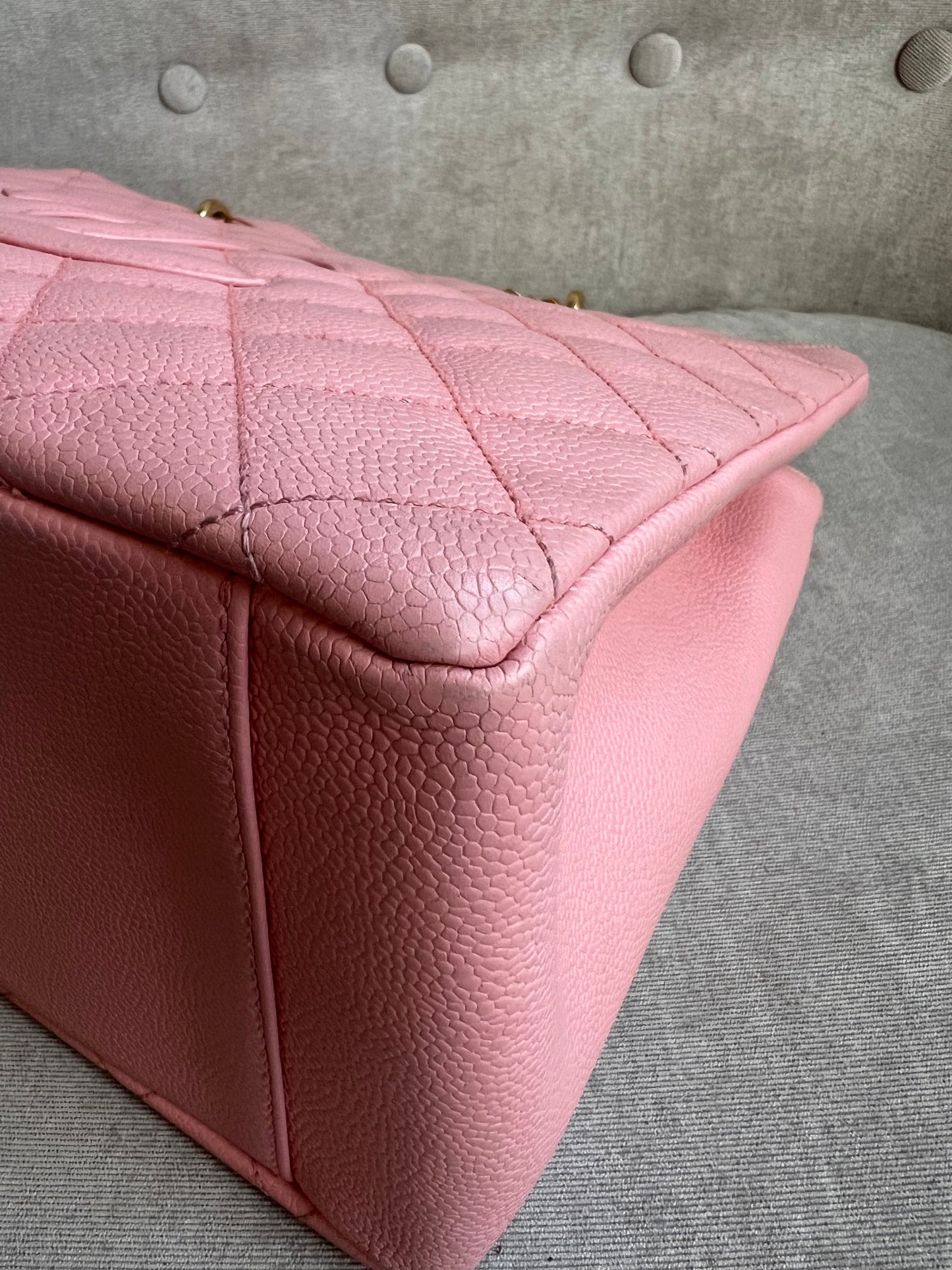 Chanel Pink Caviar Grand Shopper Tote