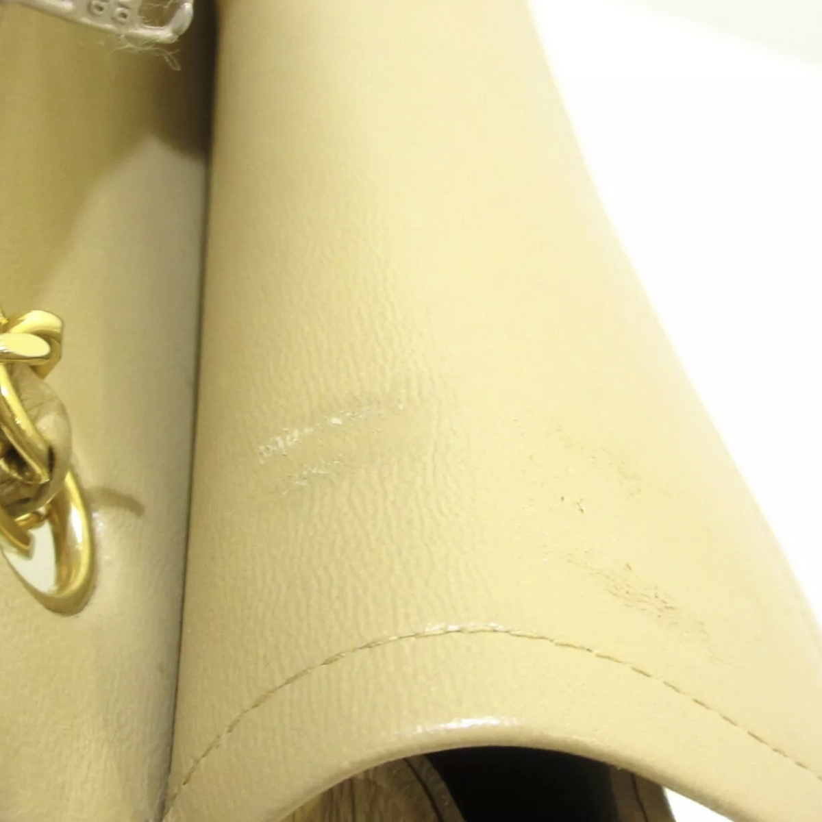 Classic Flap Small Lambskin Beige GHW