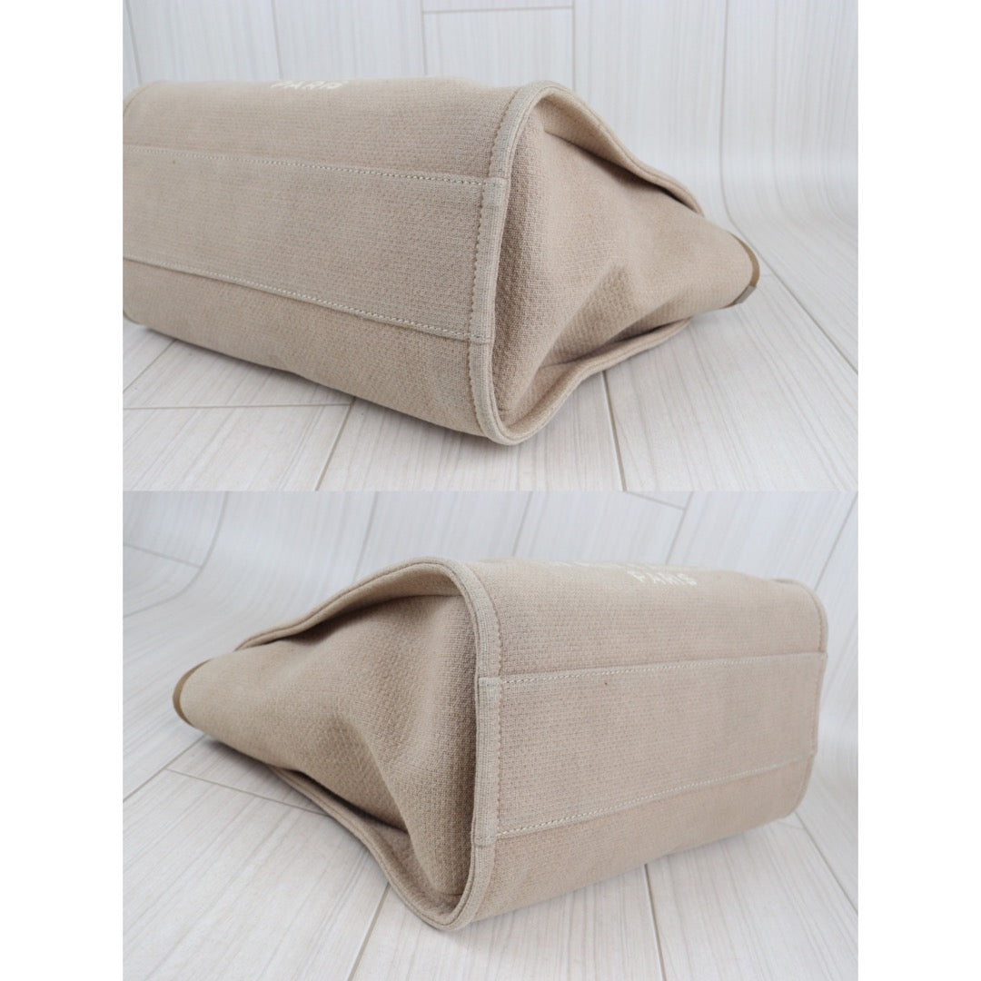 Rank A ｜ CHANEL Canvas Deauville 34 Tote ShoulderBag ｜V23062952