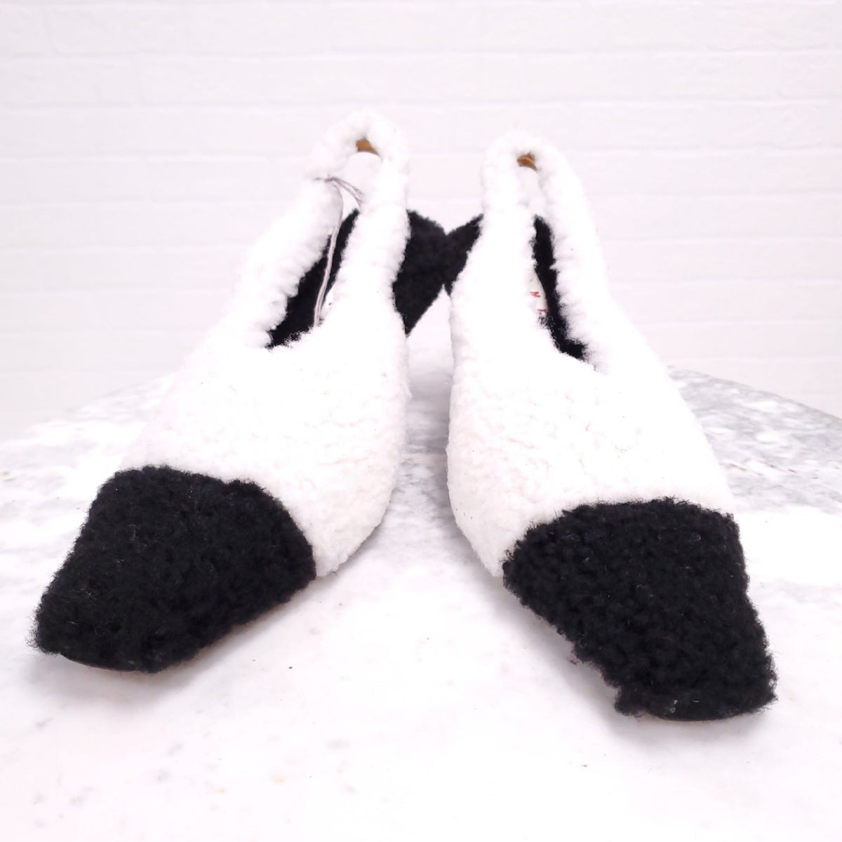 MARNI FAUX FUR HEELS - SIZE 41 ($1,000)