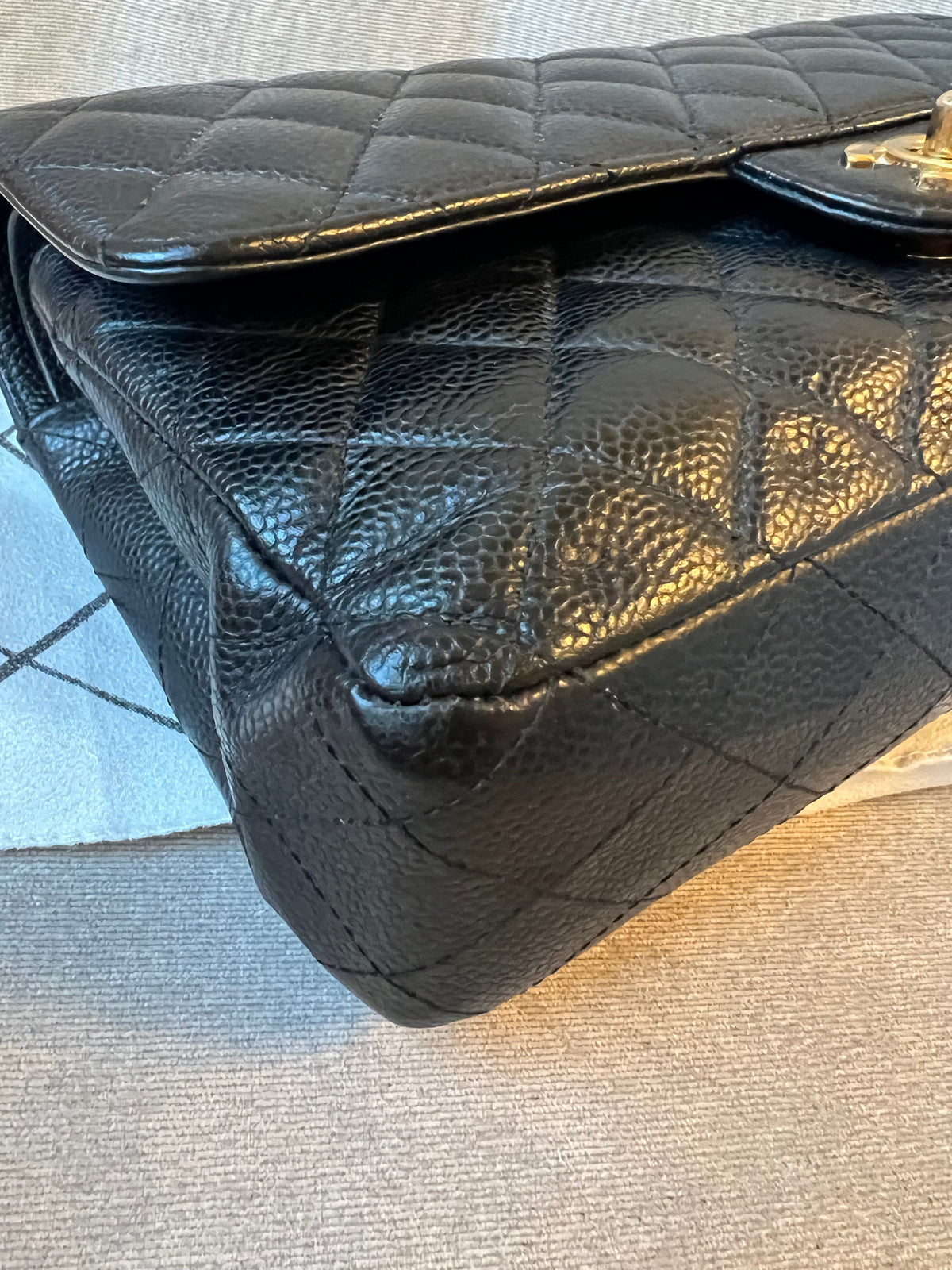 Chanel Medium Classic Flap in Black Caviar