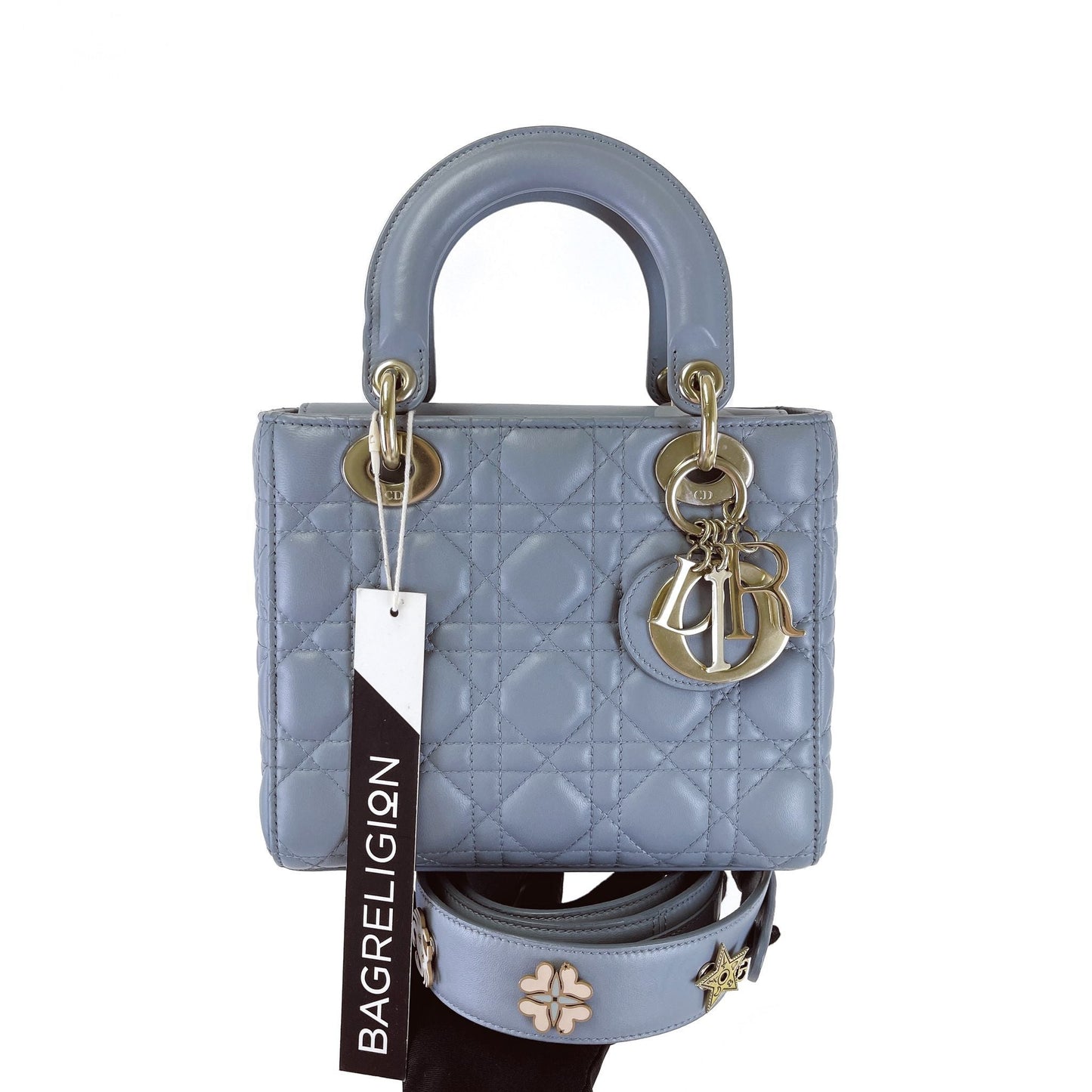 My Lady Dior Lambskin Small Blue GHW