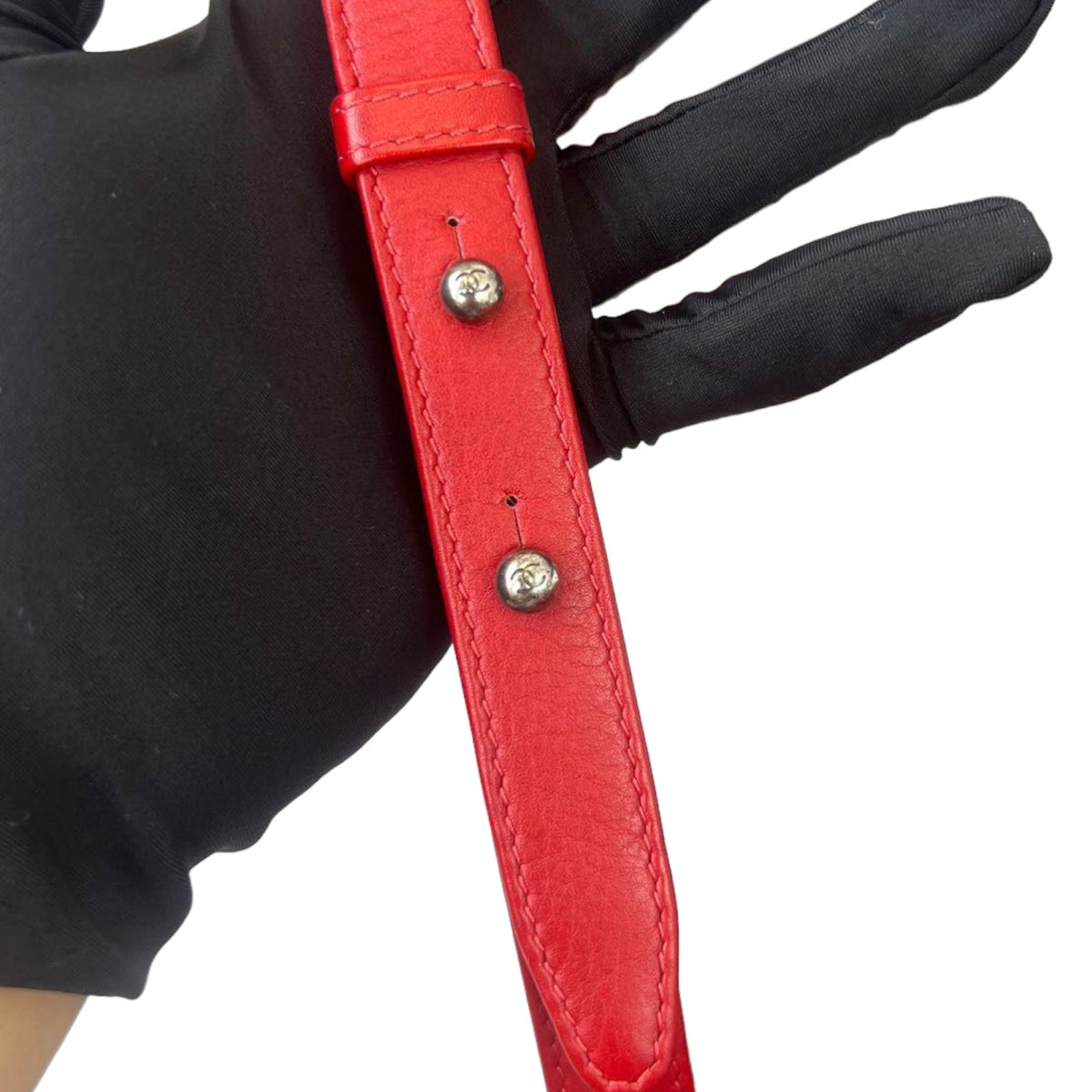 Small Boy Lambskin Red GHW