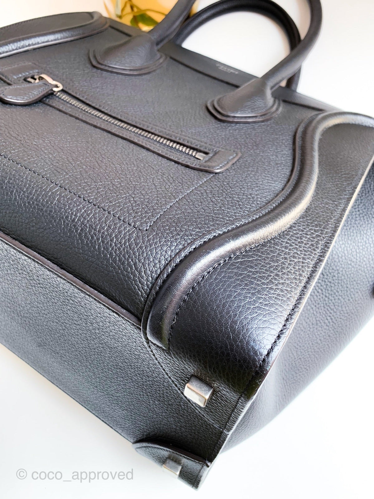 Celine Grained Calfskin Mini Luggage Black