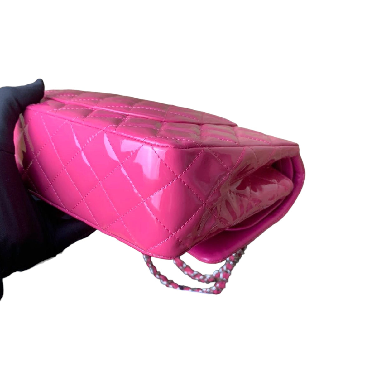 Classic Flap Medium Patent Pink SHW