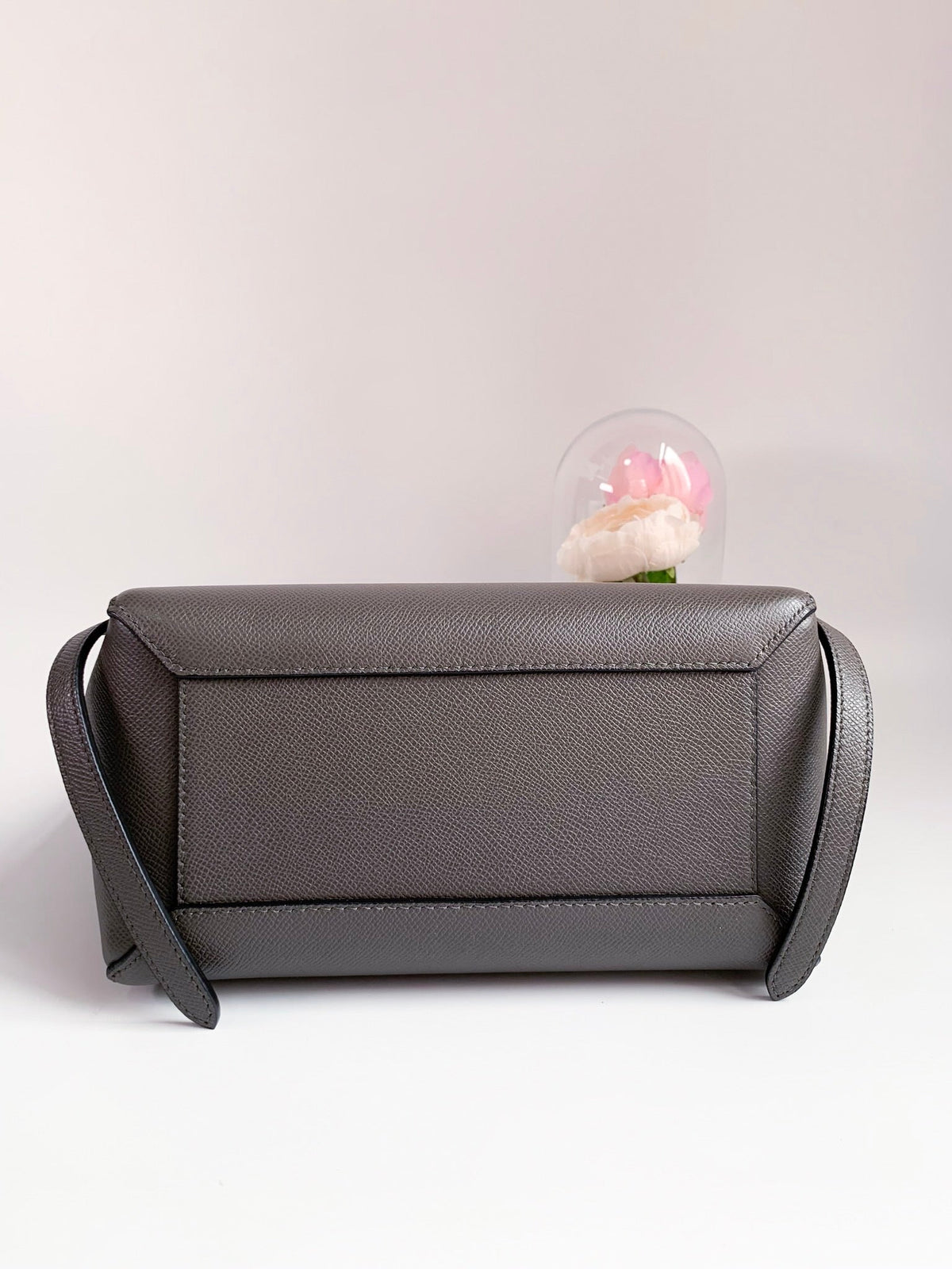 Celine Baby Grained Calfskin Micro Belt Bag Grey