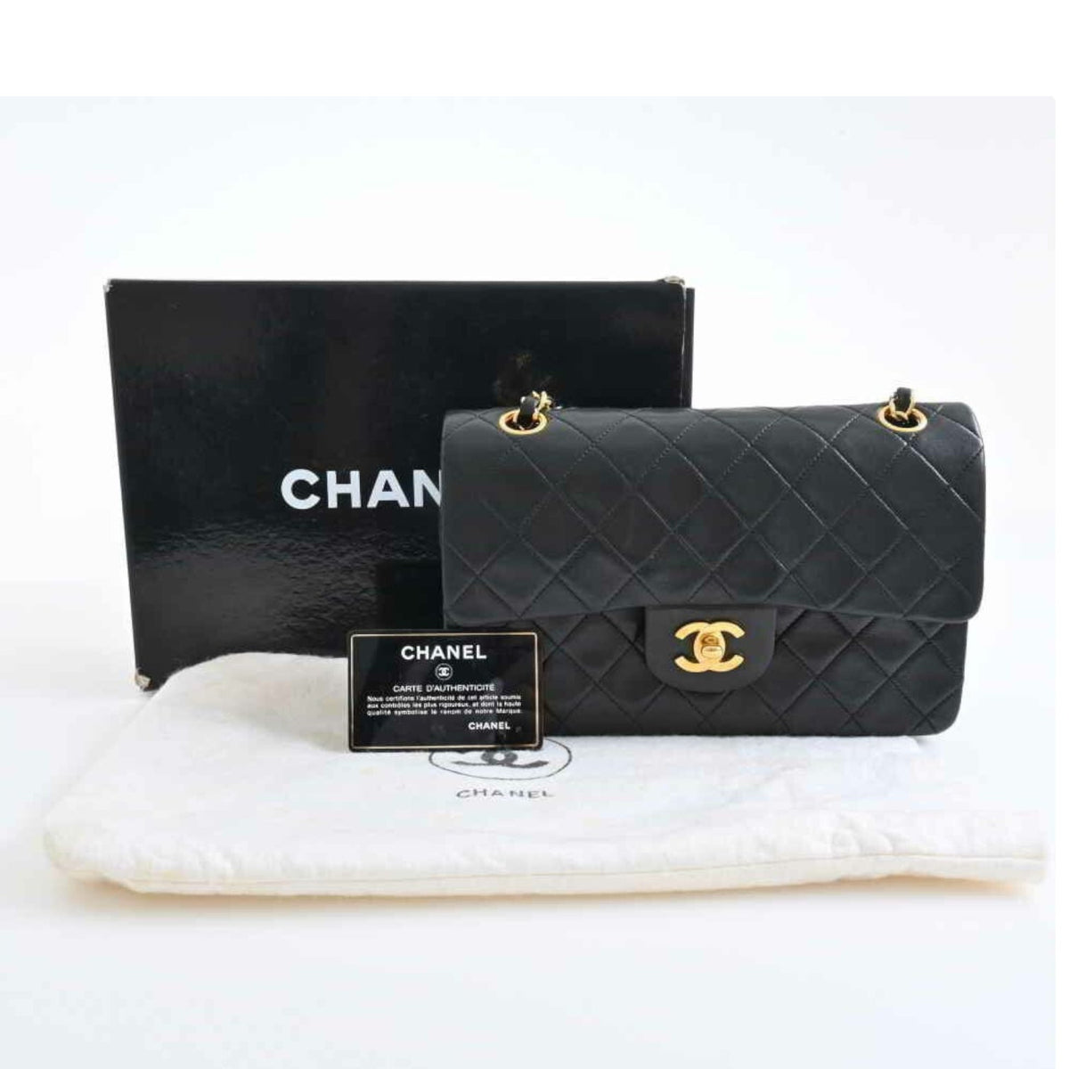 Classic Flap Small Lambskin Black GHW