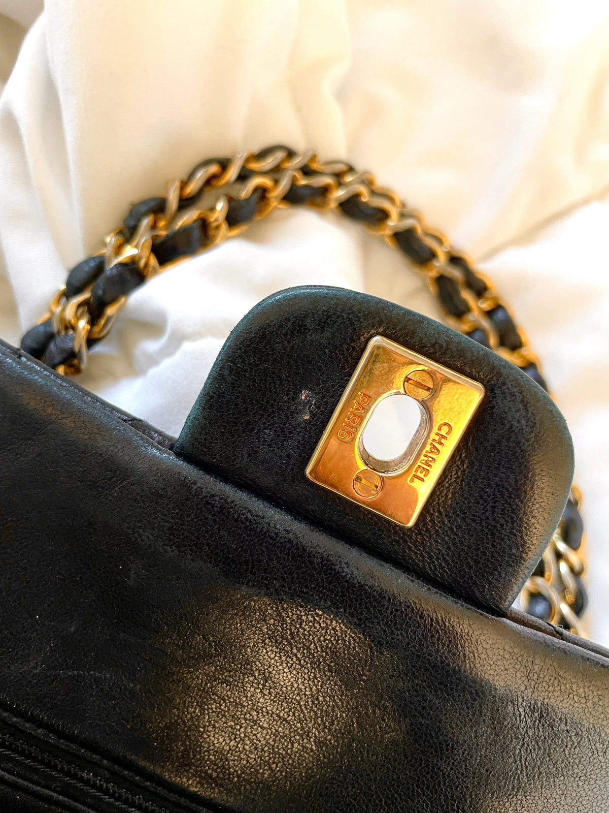 Chanel Small Lambskin Double Flap Bag