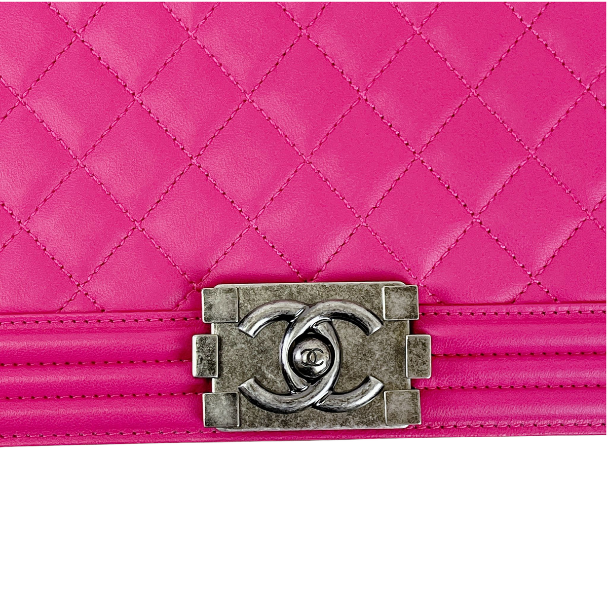 Boy Bag New Medium Lambskin Pink GHW