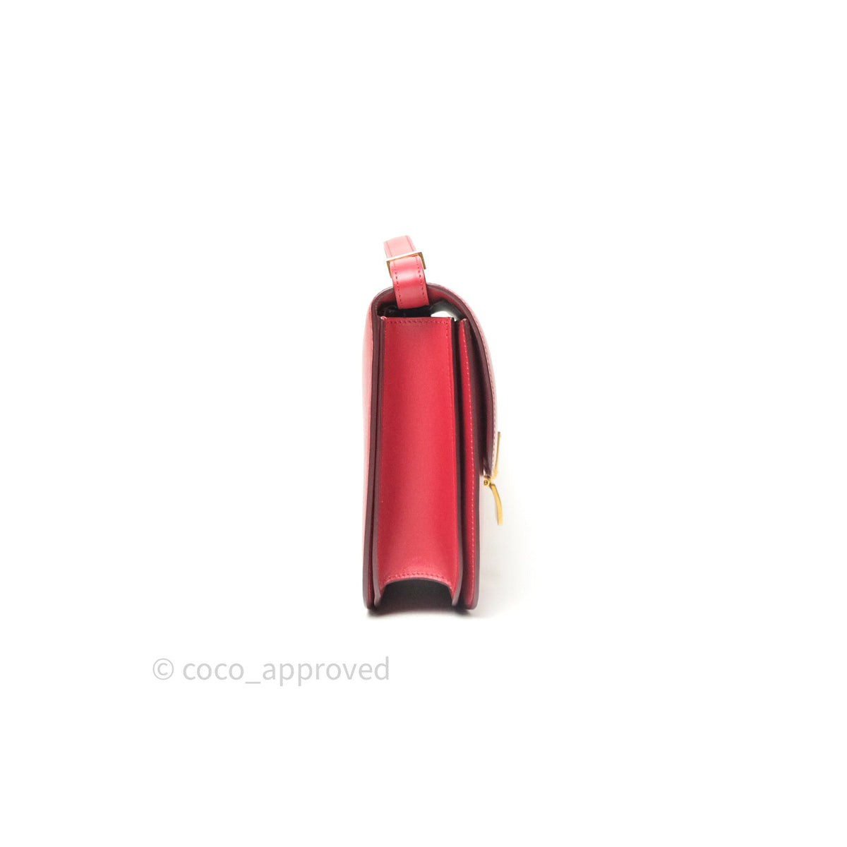 Celine Box Calfskin Medium Classic Box Flap Red