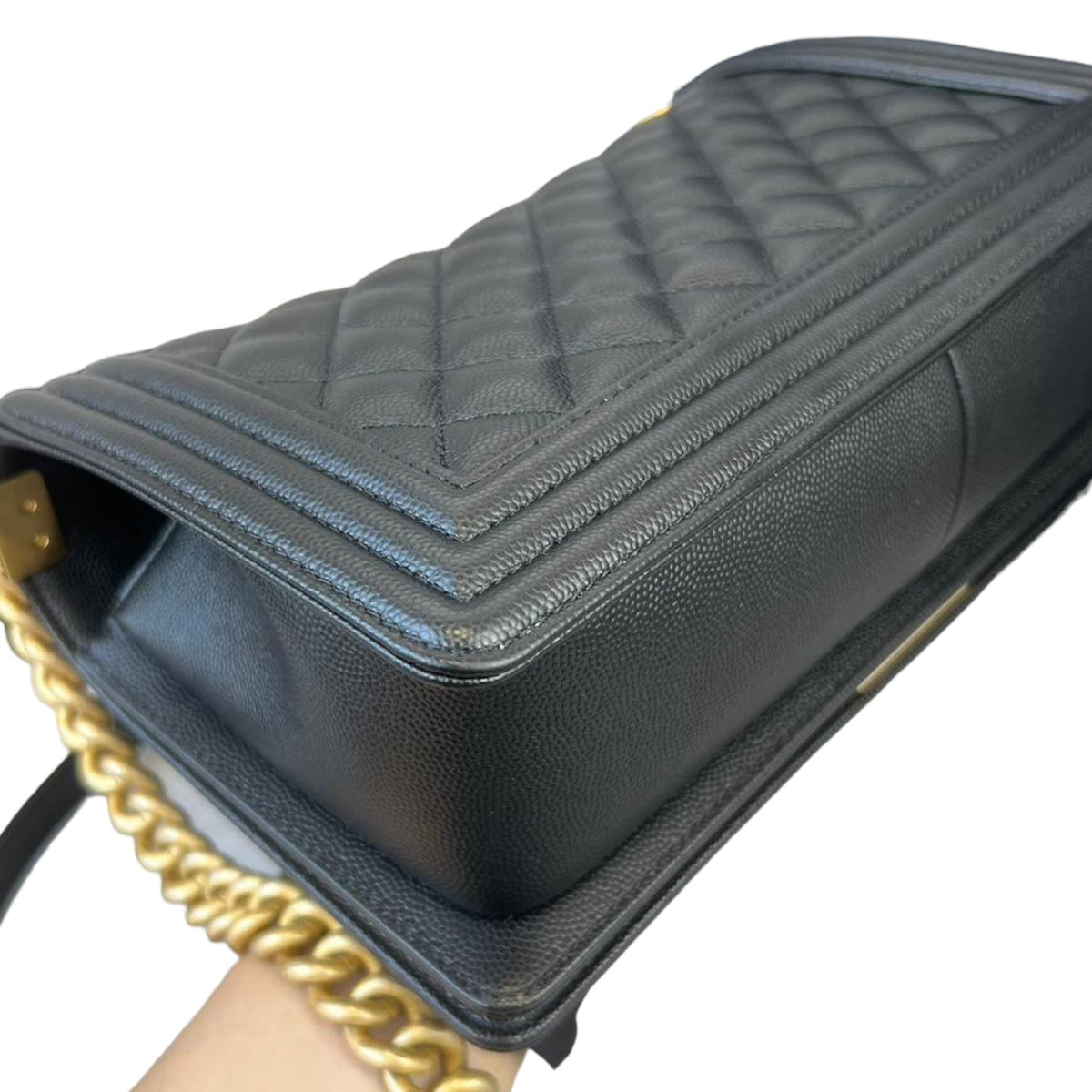 Boy Old Medium Caviar Black GHW