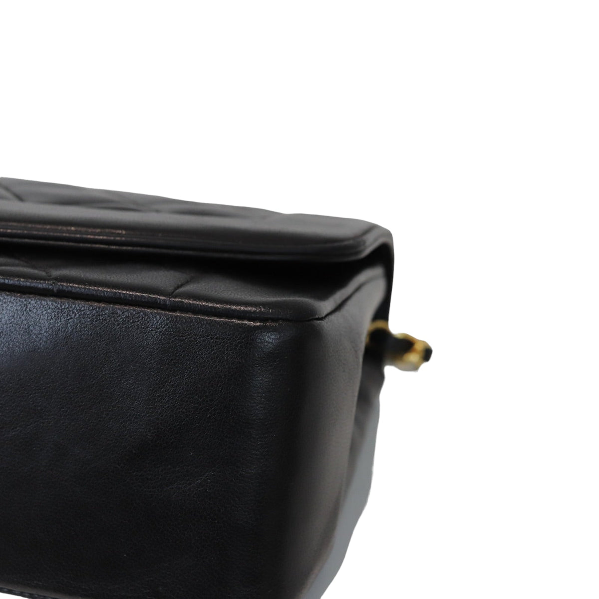 Medium Diana Lambskin Black GHW