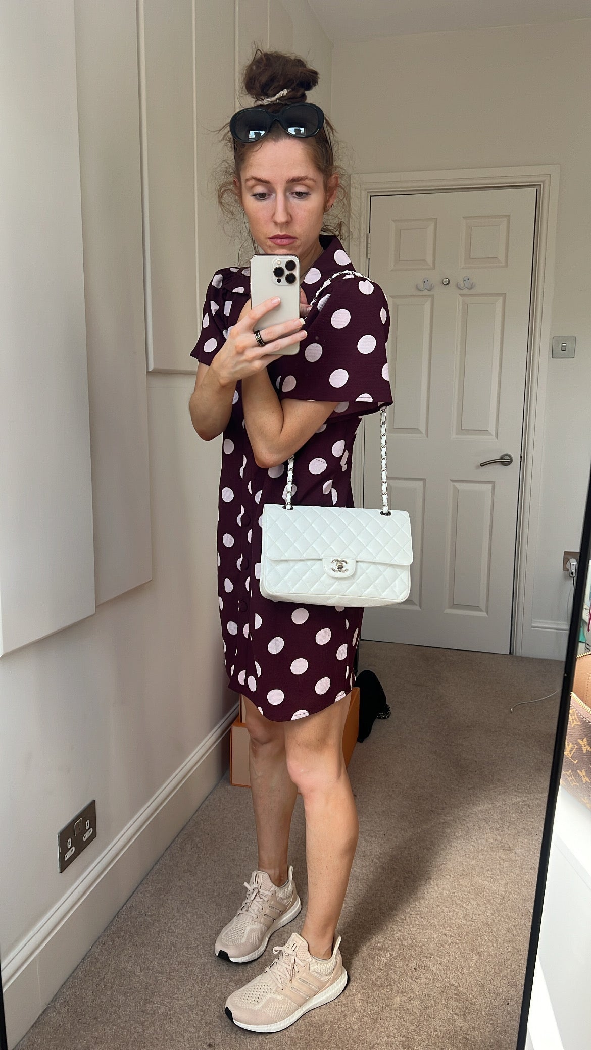 Chanel Medium Classic Flap in White Caviar
