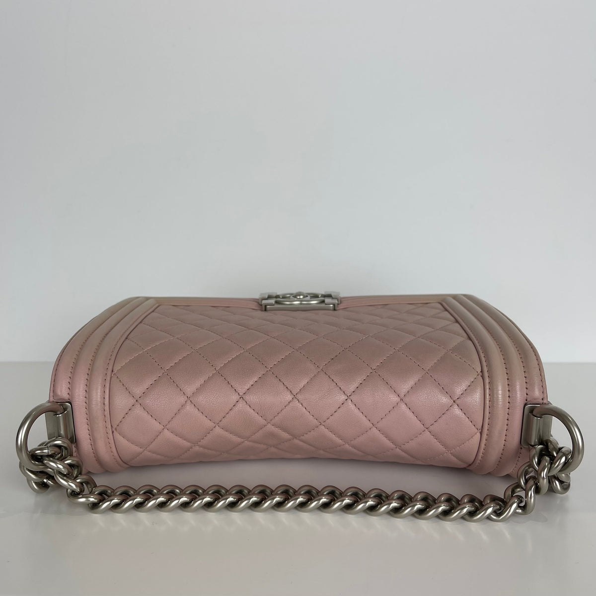 Le Boy Lambskin Old Medium Pink SHW