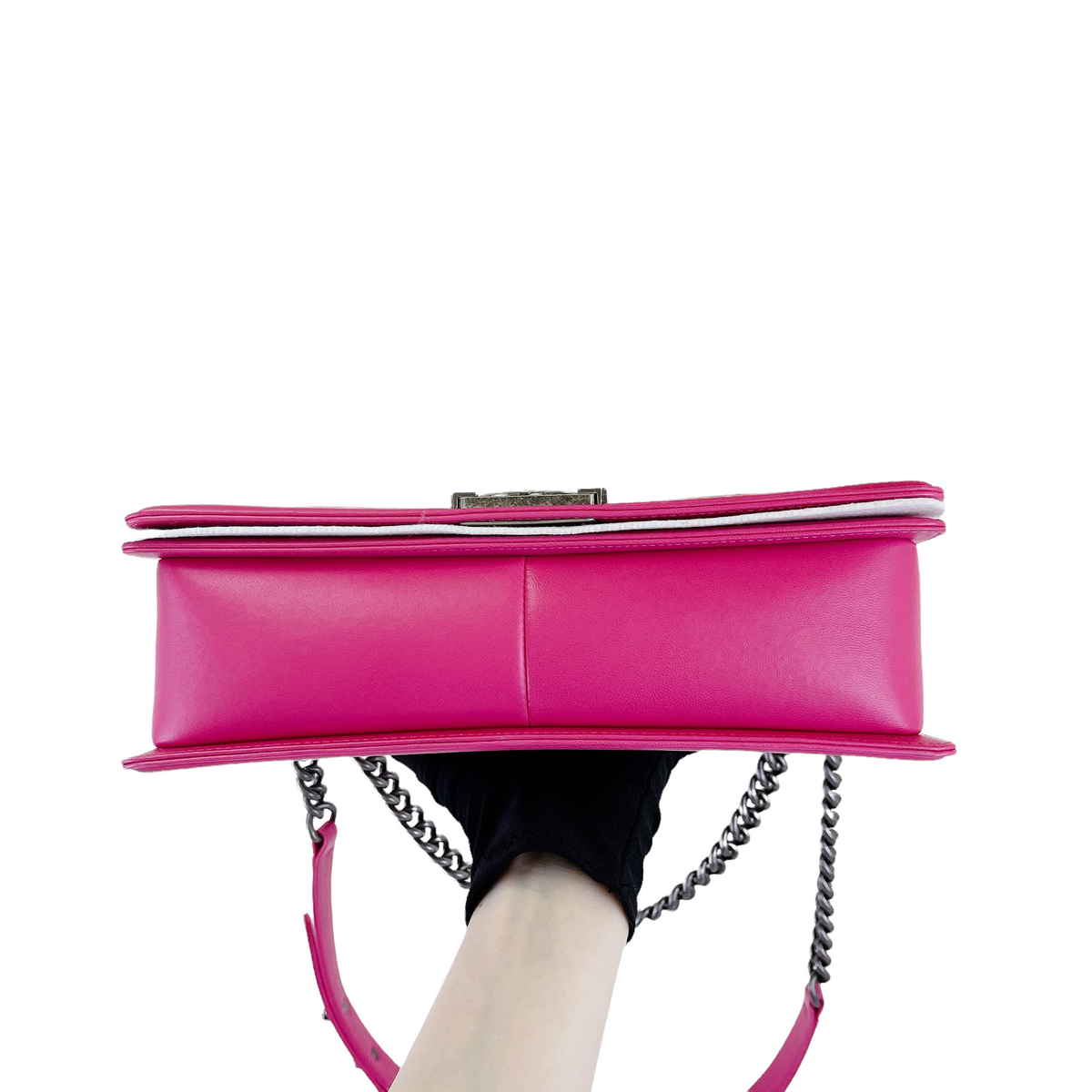 Boy Bag New Medium Lambskin Pink GHW