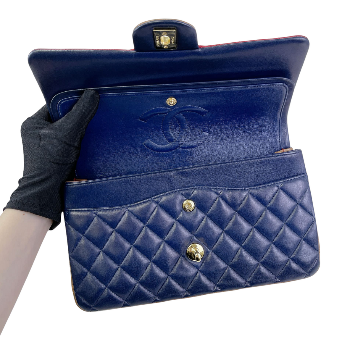 Classic Flap Medium Tri Coloured GHW
