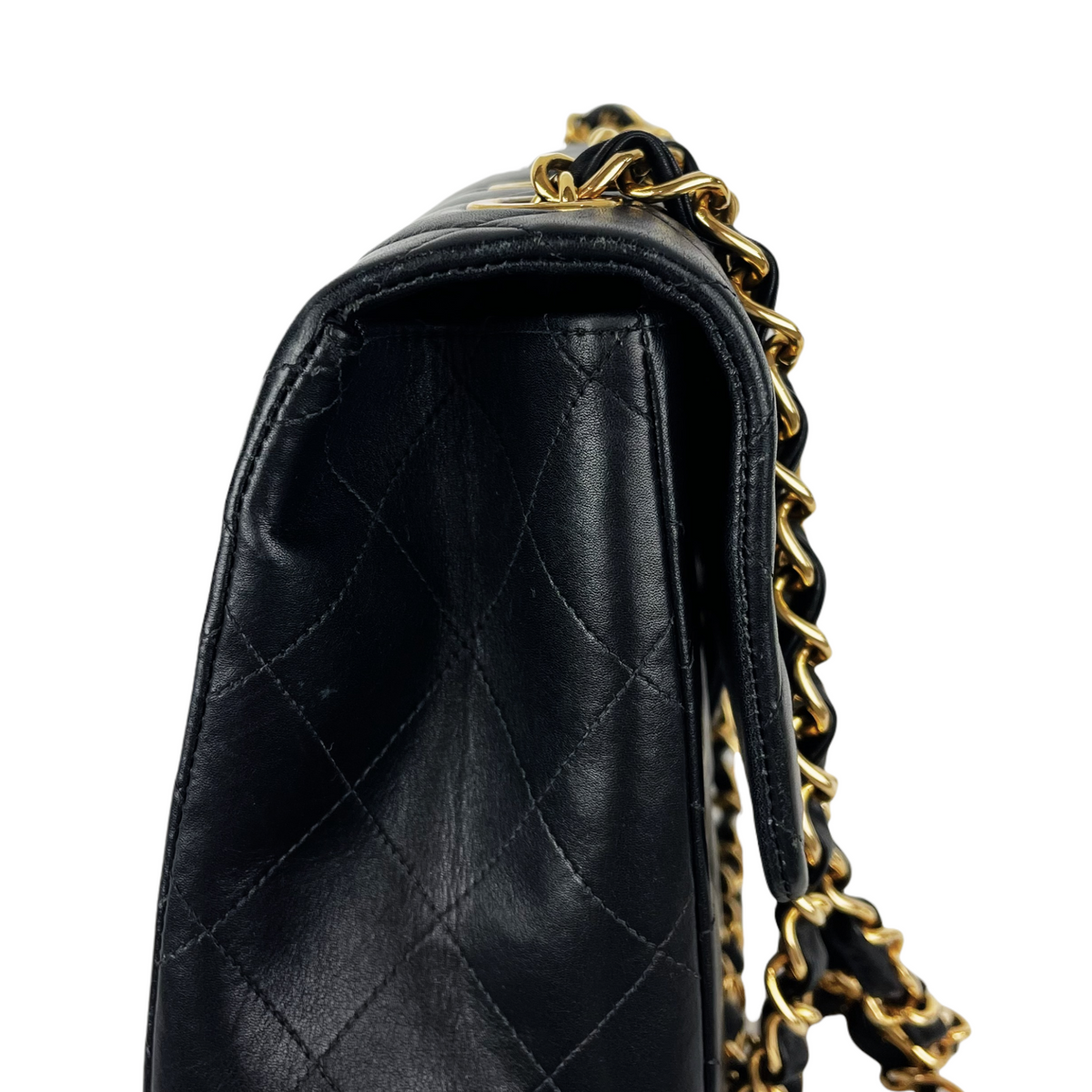 Jumbo XL Flap Lambskin Leather Black GHW