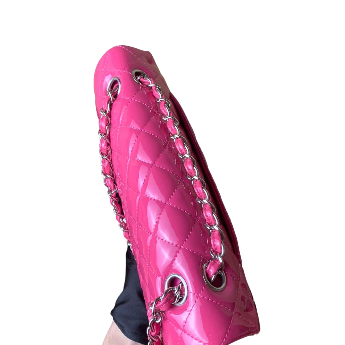 Classic Flap Medium Patent Pink SHW