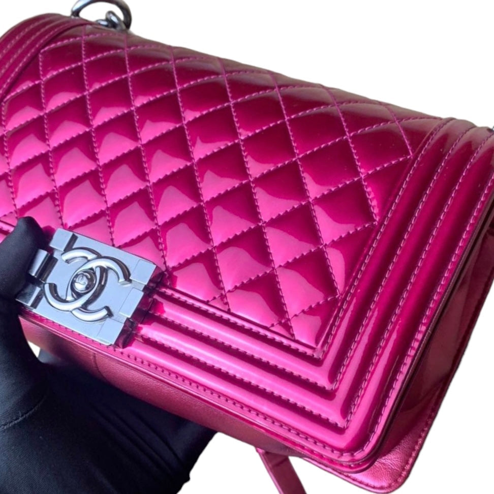 Old Medium Boy Patent Pink SHW