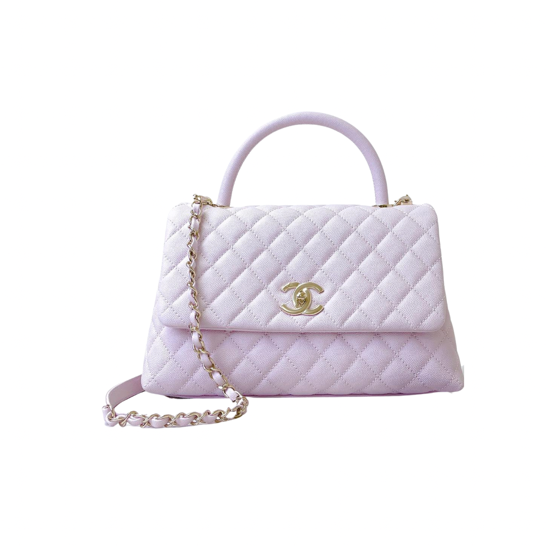 Medium Coco Handle Flap Lilac GHW