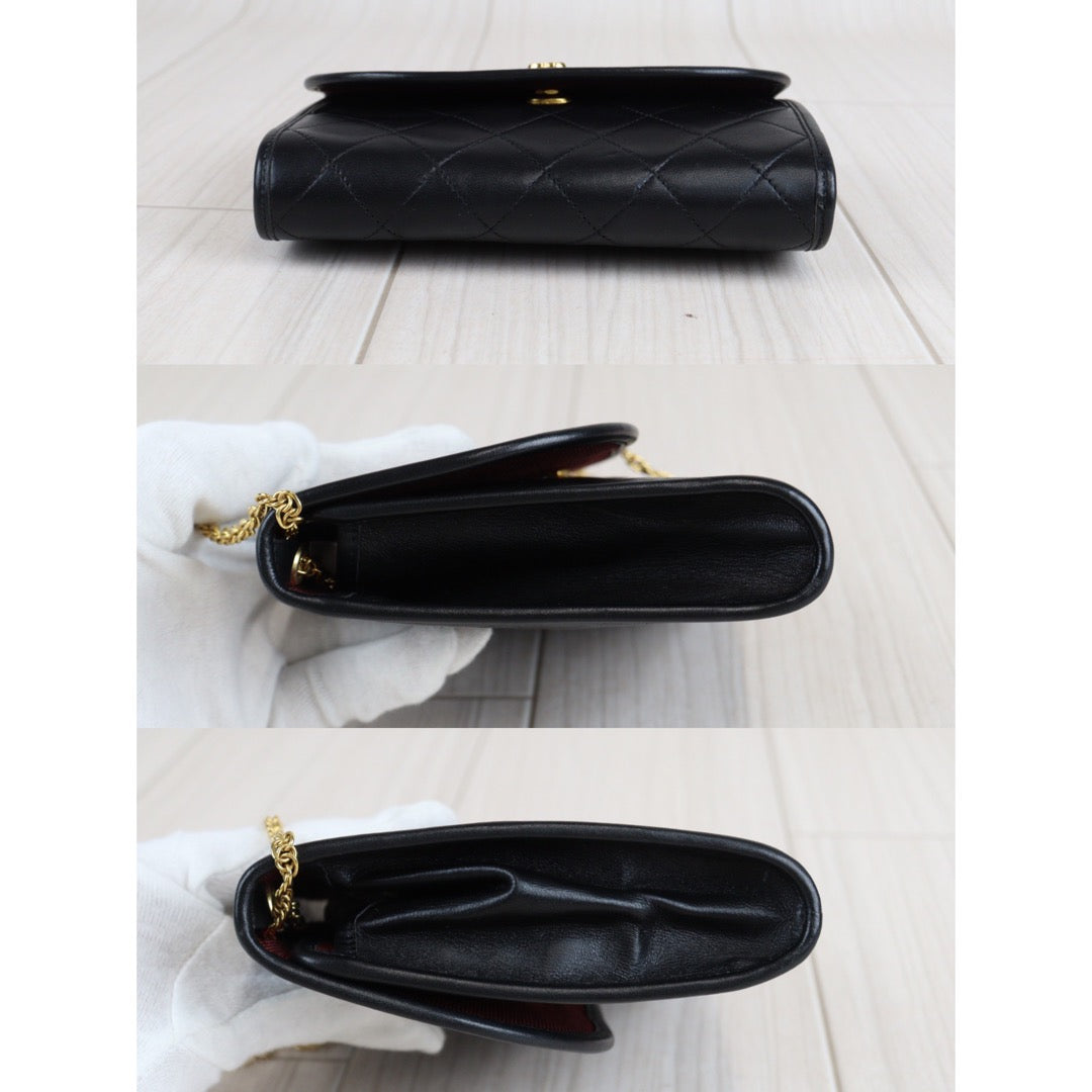 Rank A ｜ CHANEL Mini Coco Mark Matrasse Lambskin Chain Shoulder Bag ｜23032302