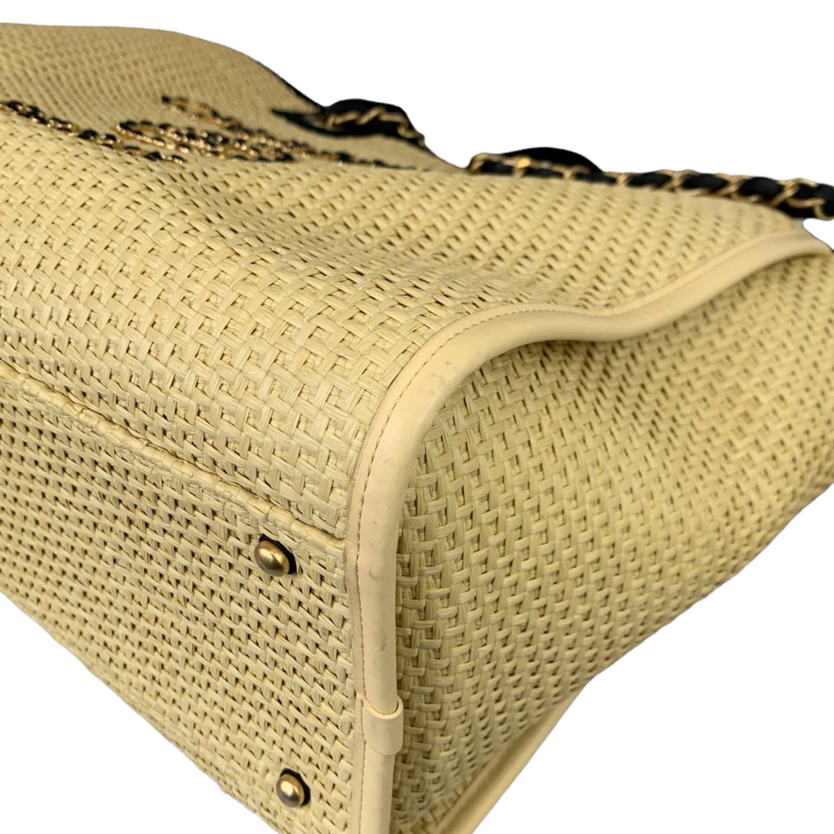 Deauville Large Straw Beige GHW