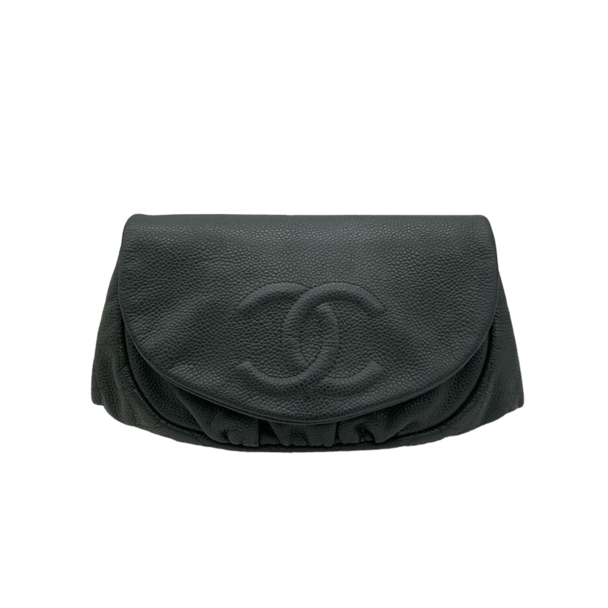Half Moon Flap Caviar Grey SHW